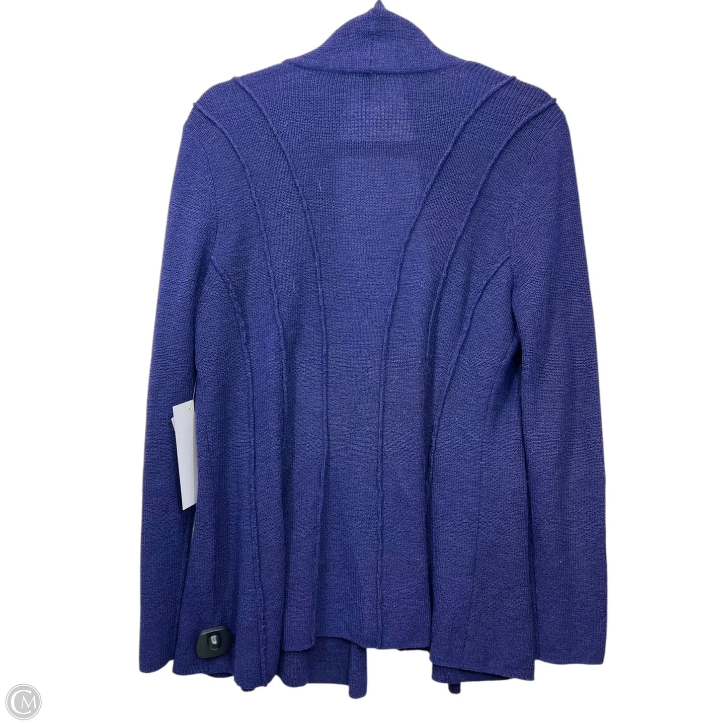 Cardigan Designer By Eileen Fisher In Blue, Size: M