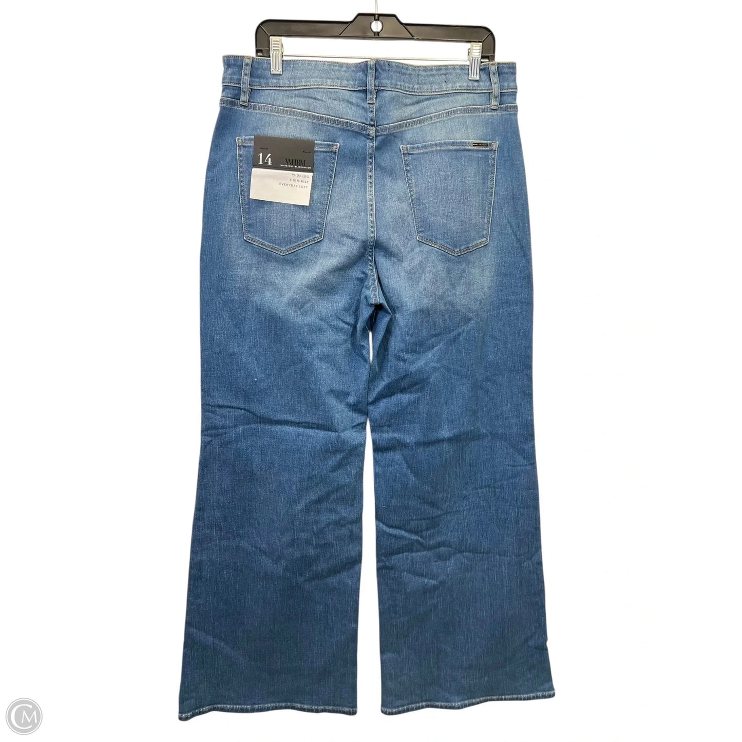 Jeans Wide Leg By White House Black Market In Blue Denim, Size: 14