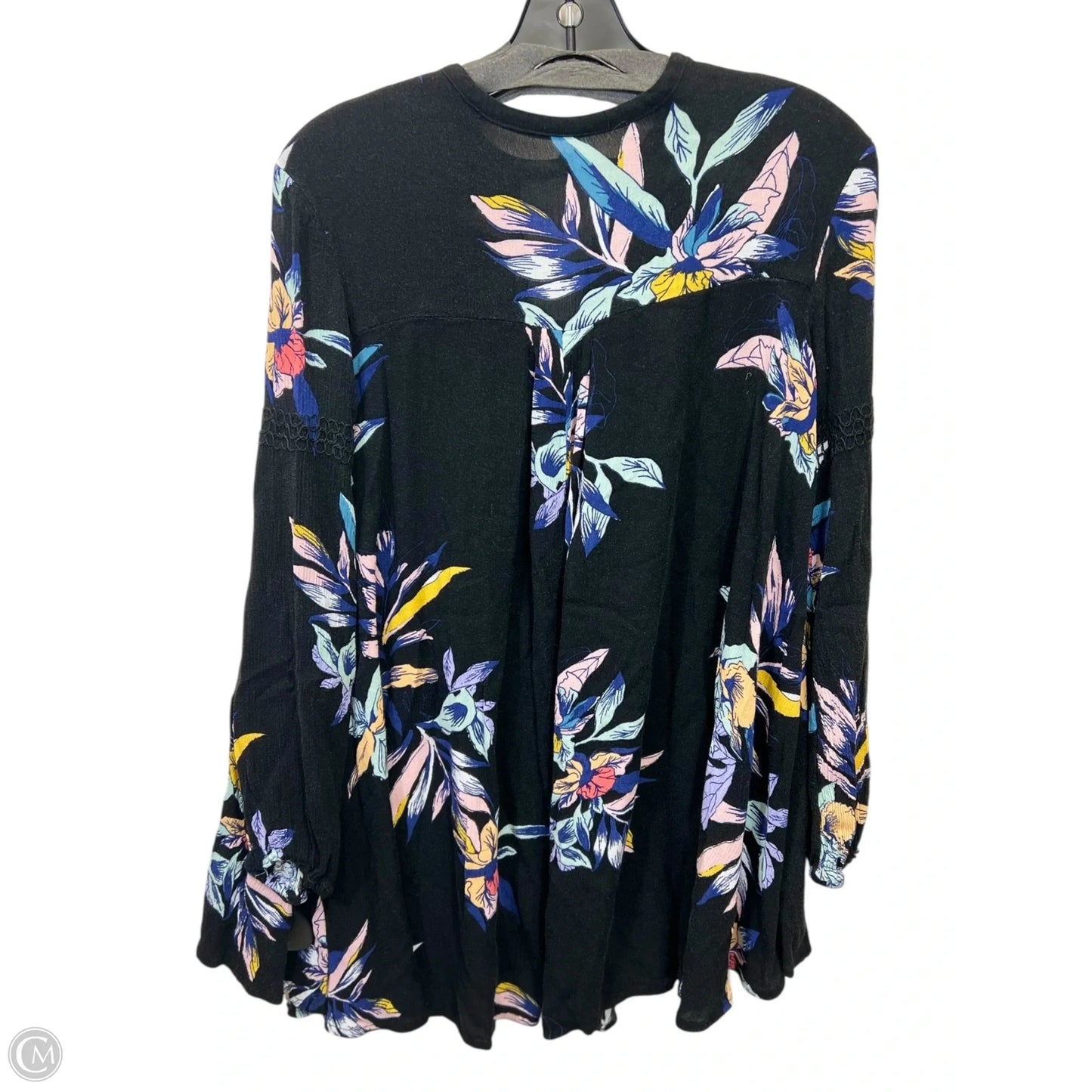 Top Long Sleeve By Free People In Floral Print, Size: Xs