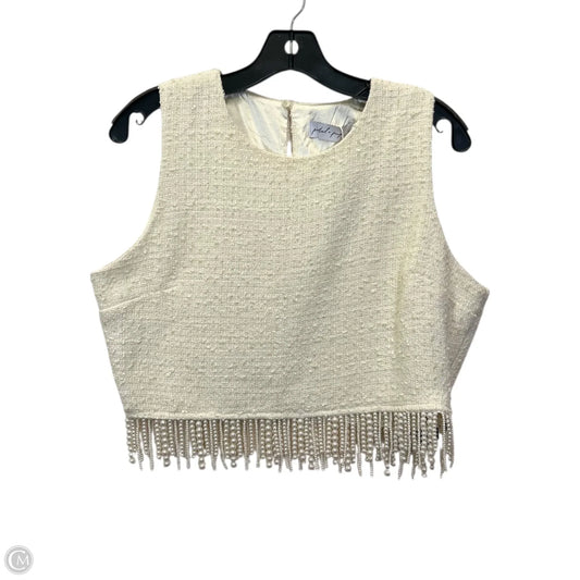 Top Sleeveless By Petal & Pup In Cream, Size: L