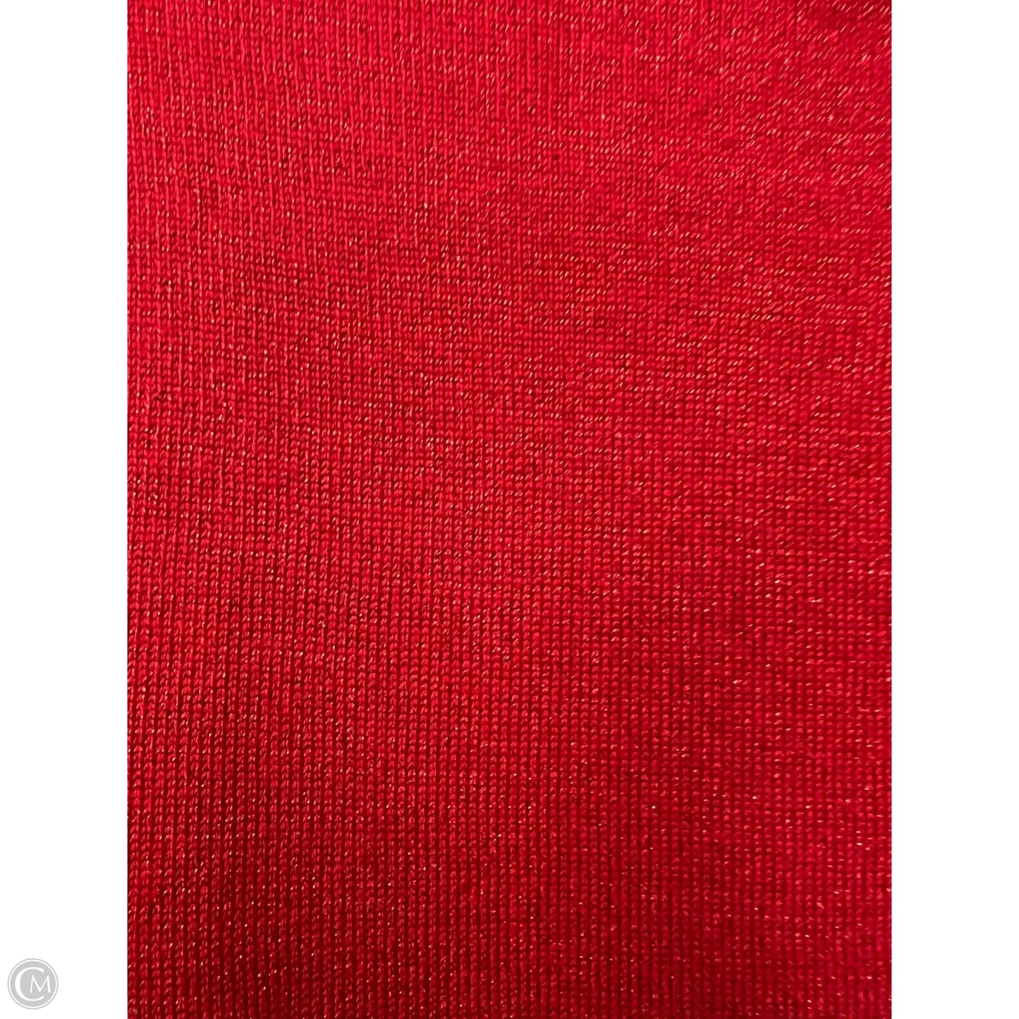 Top Long Sleeve By Calvin Klein In Red, Size: S