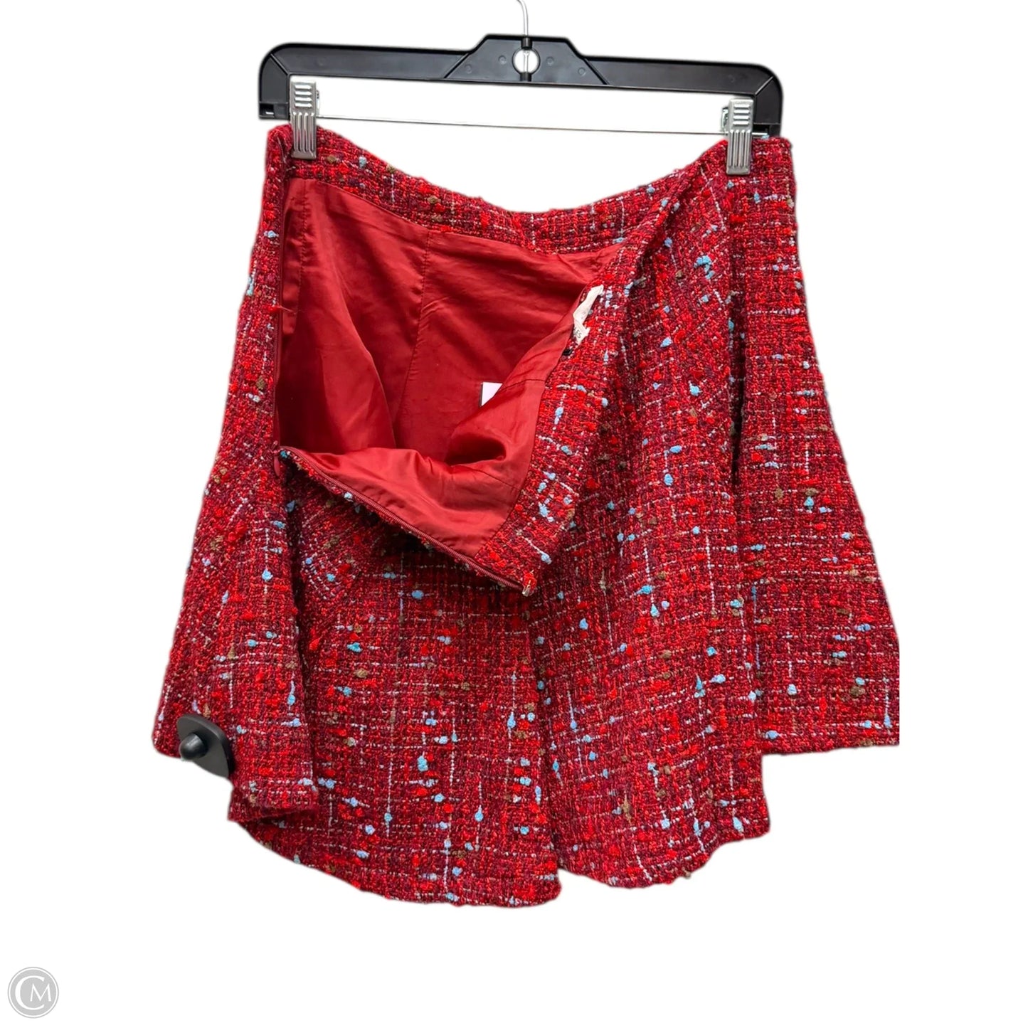 Skirt Designer By Avec Les Filles In Blue & Red, Size: Xs