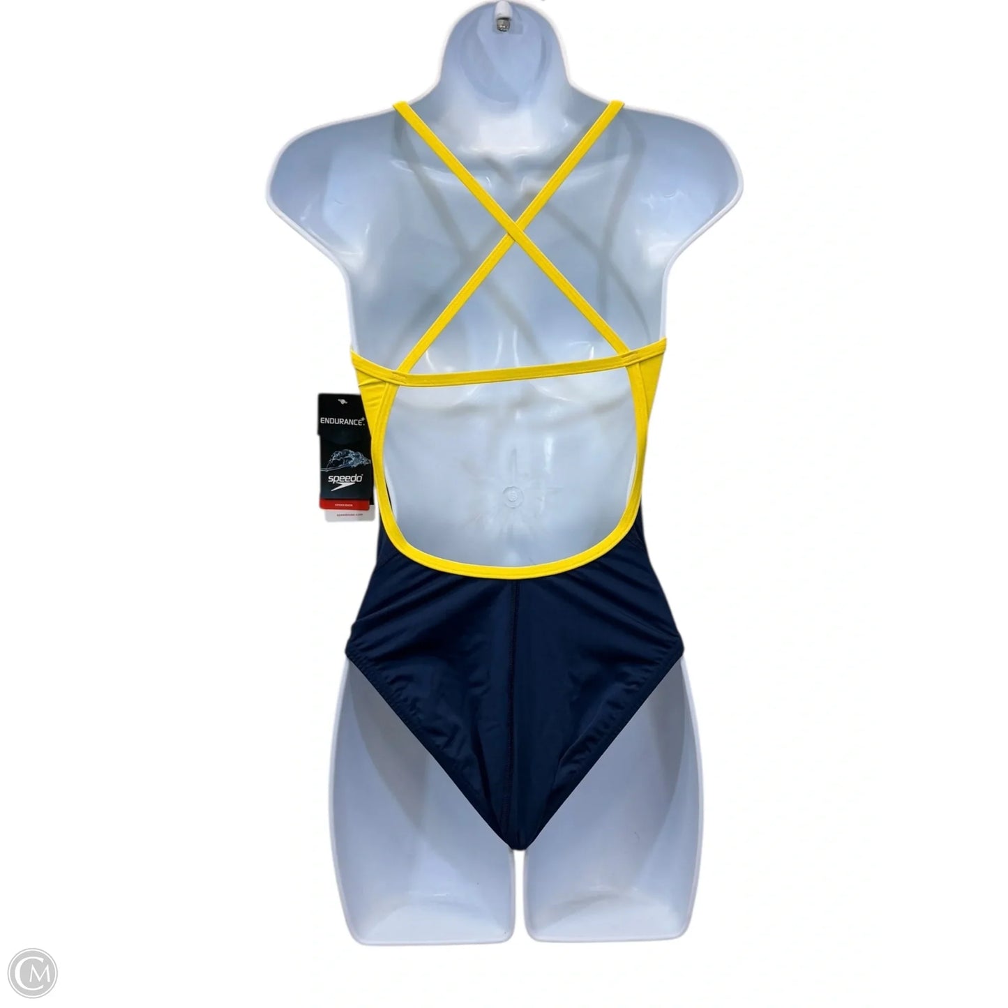 Swimsuit By Speedo In Blue & Yellow, Size: S