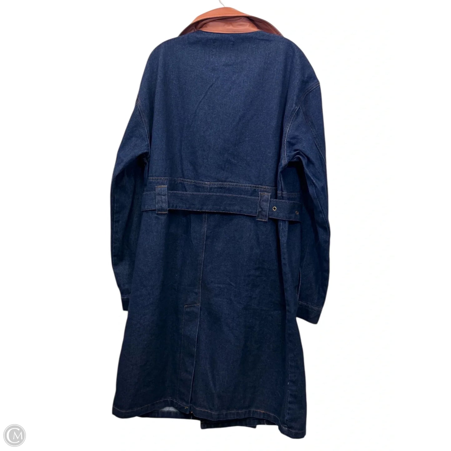 Coat Other By Fashion Nova In Blue Denim, Size: L