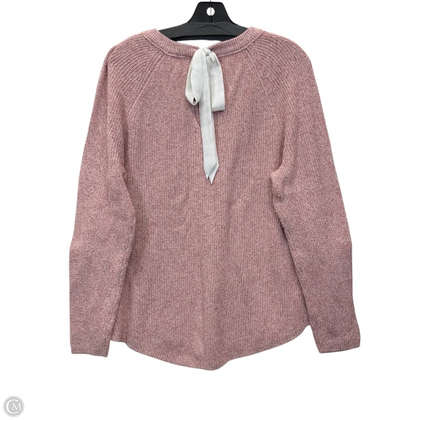 Sweater By Loft In Red & White, Size: Xxl