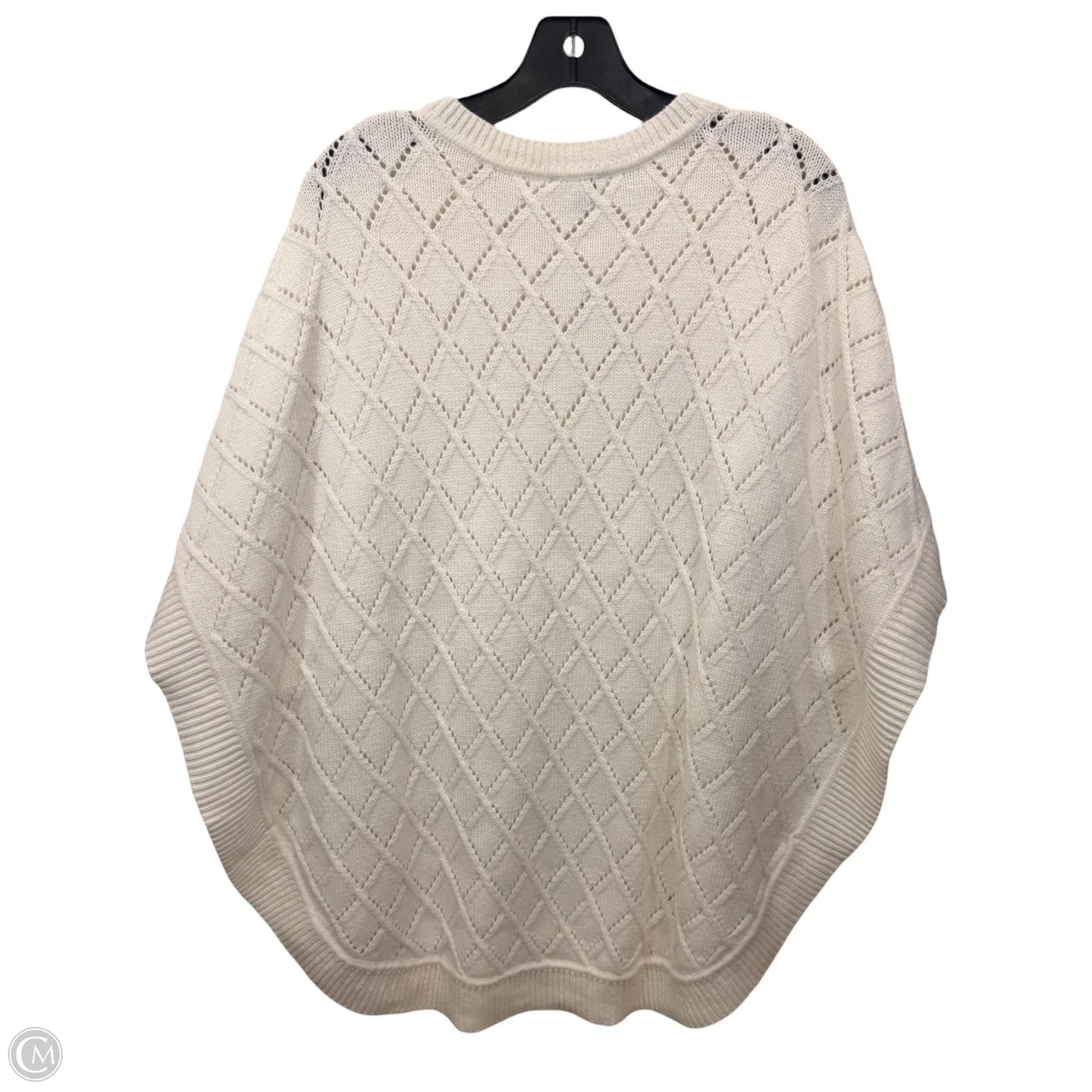 Poncho By Talbots In Cream, Size: M