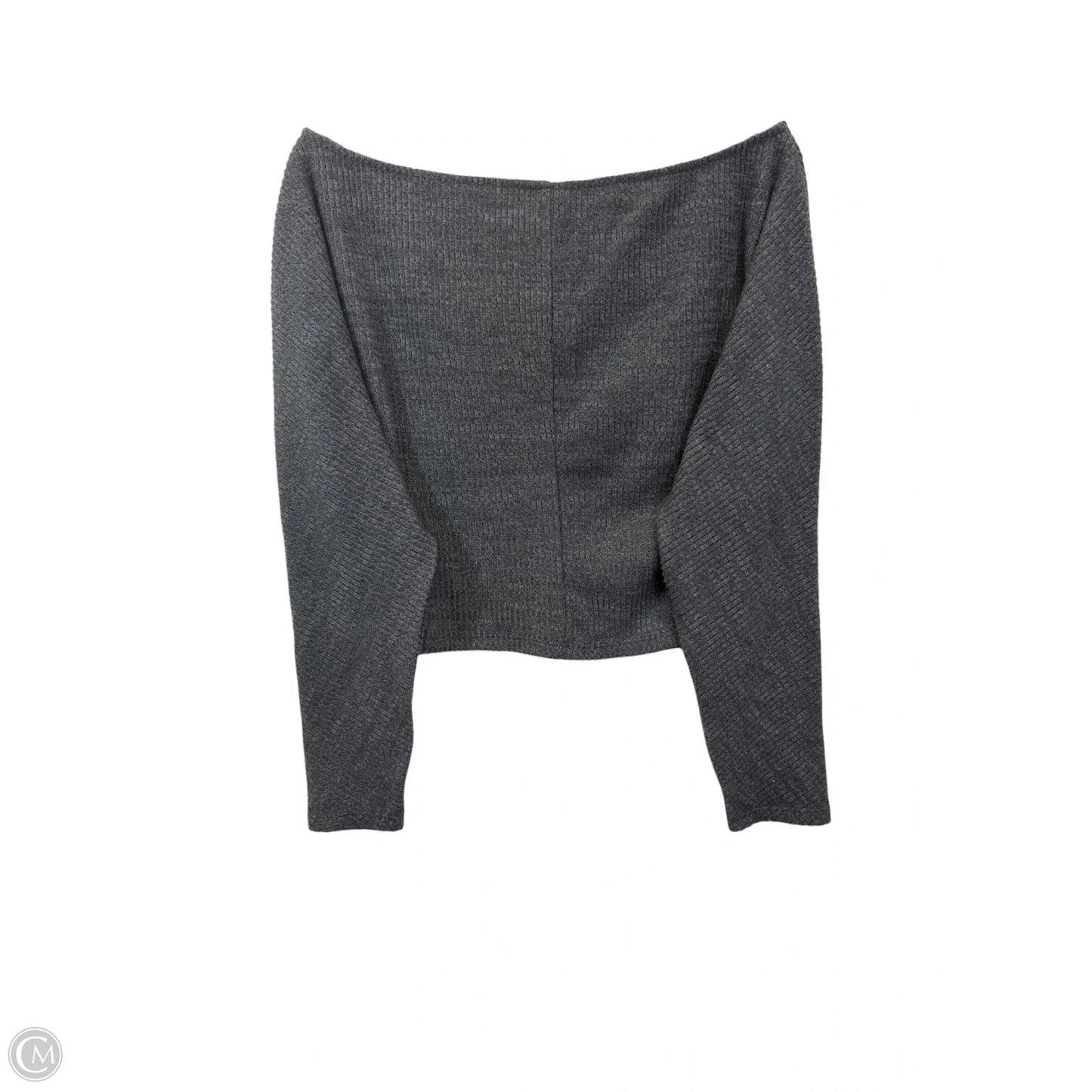 Top Long Sleeve By Wild Fable In Grey, Size: S