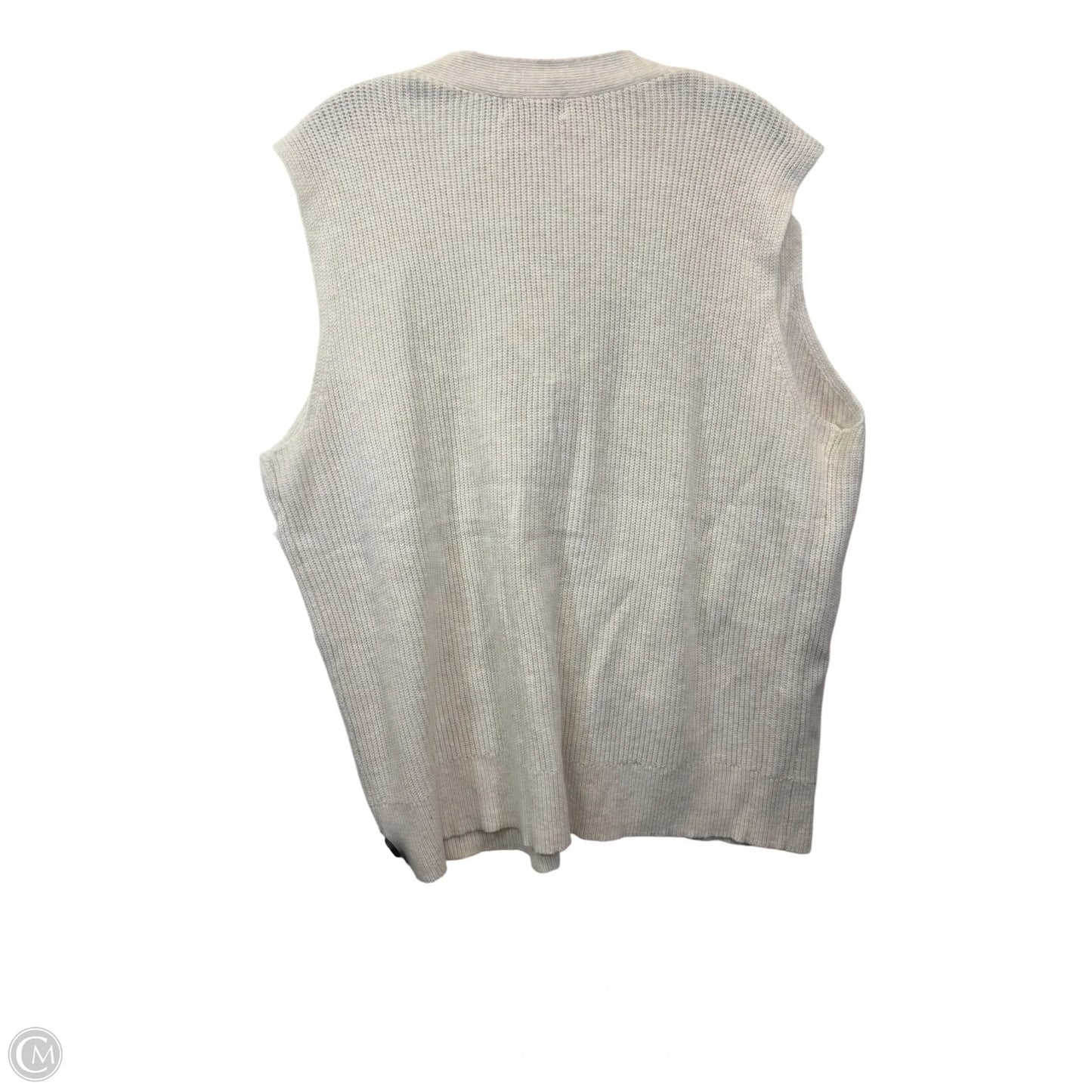 Vest Sweater By Ava & Viv In Cream, Size: 2x