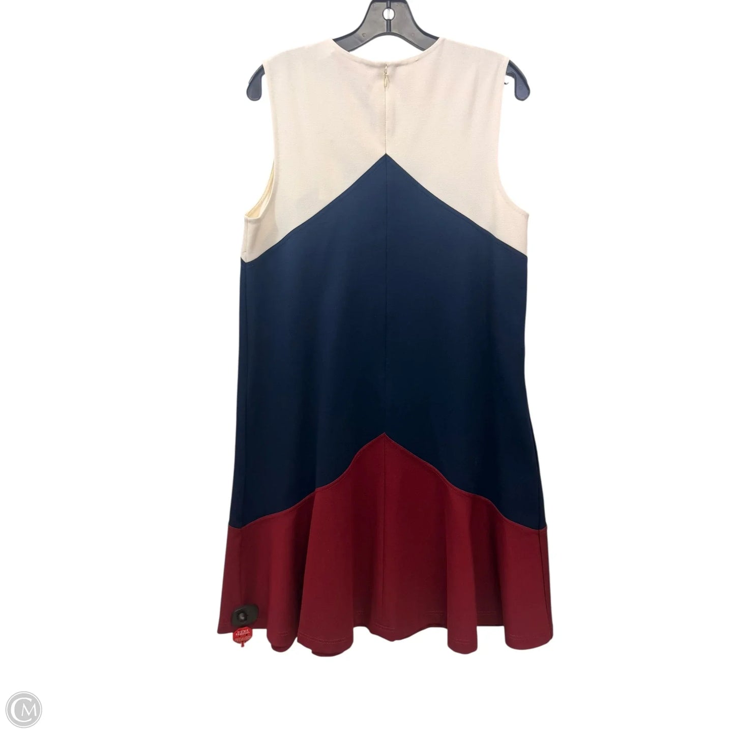 Dress Designer By Tory Burch In Blue & Red, Size: L