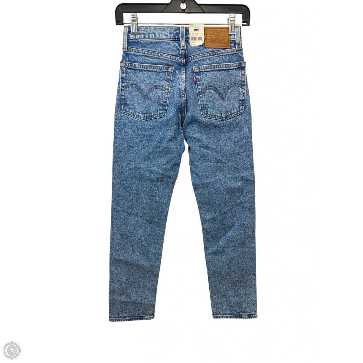 Jeans Straight By Levis In Blue Denim, Size: 0