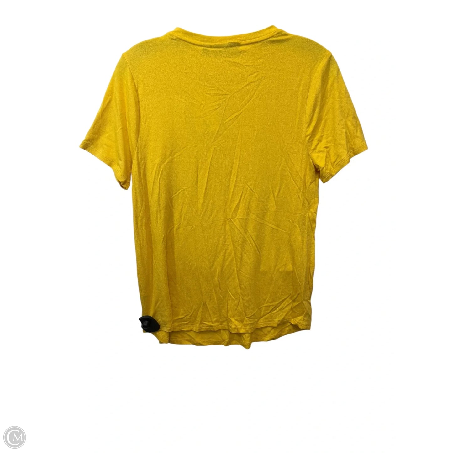 Top Short Sleeve By Apt 9 In Yellow, Size: S