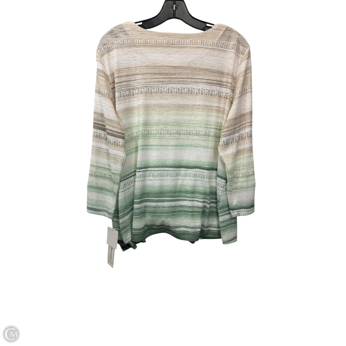 Top 3/4 Sleeve By Alfred Dunner In Tan, Size: M