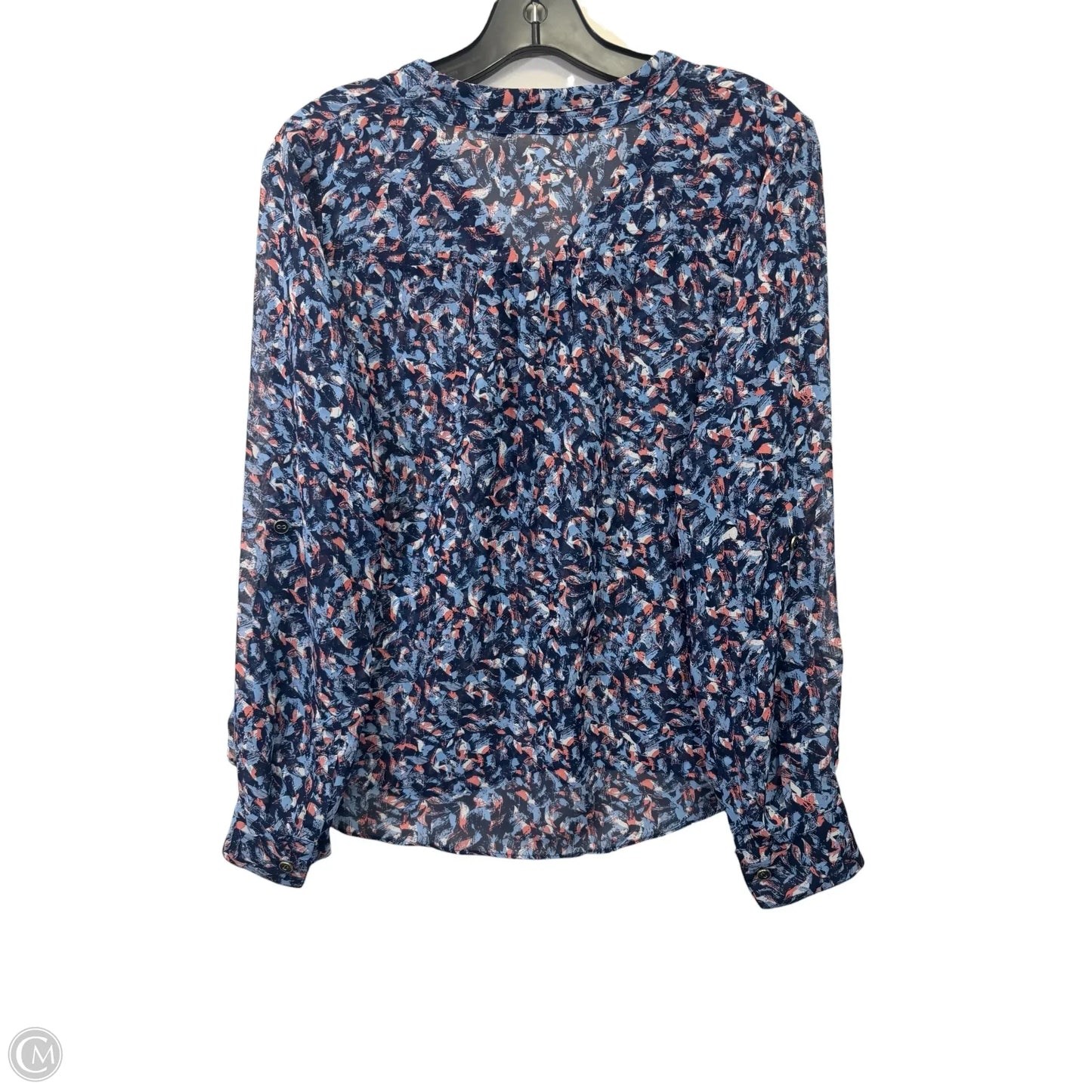 Top Long Sleeve By Ana In Blue & Pink, Size: Sp