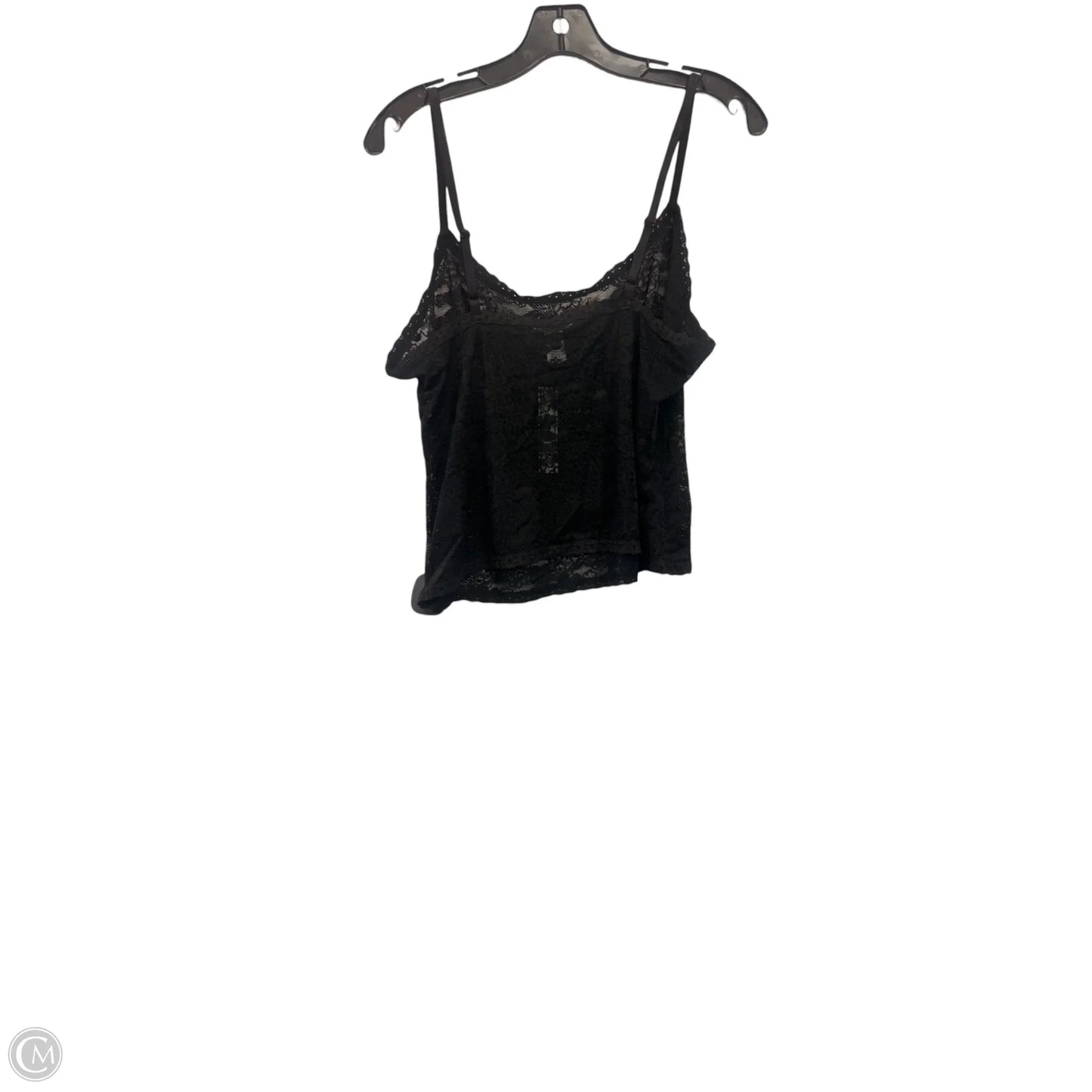 Top Sleeveless By Pink In Black, Size: Xl