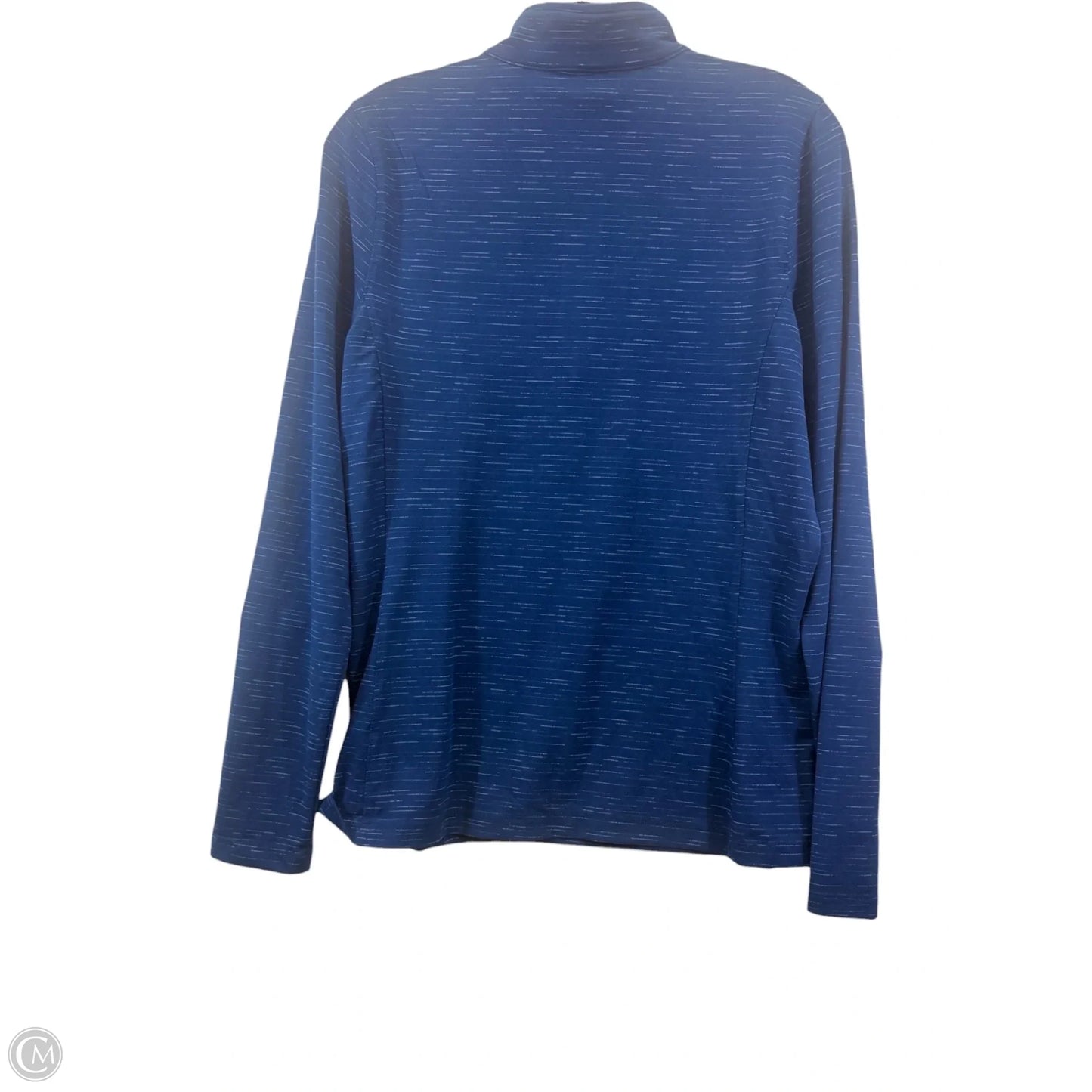 Athletic Top Long Sleeve Collar By Lady Hagen In Navy, Size: M