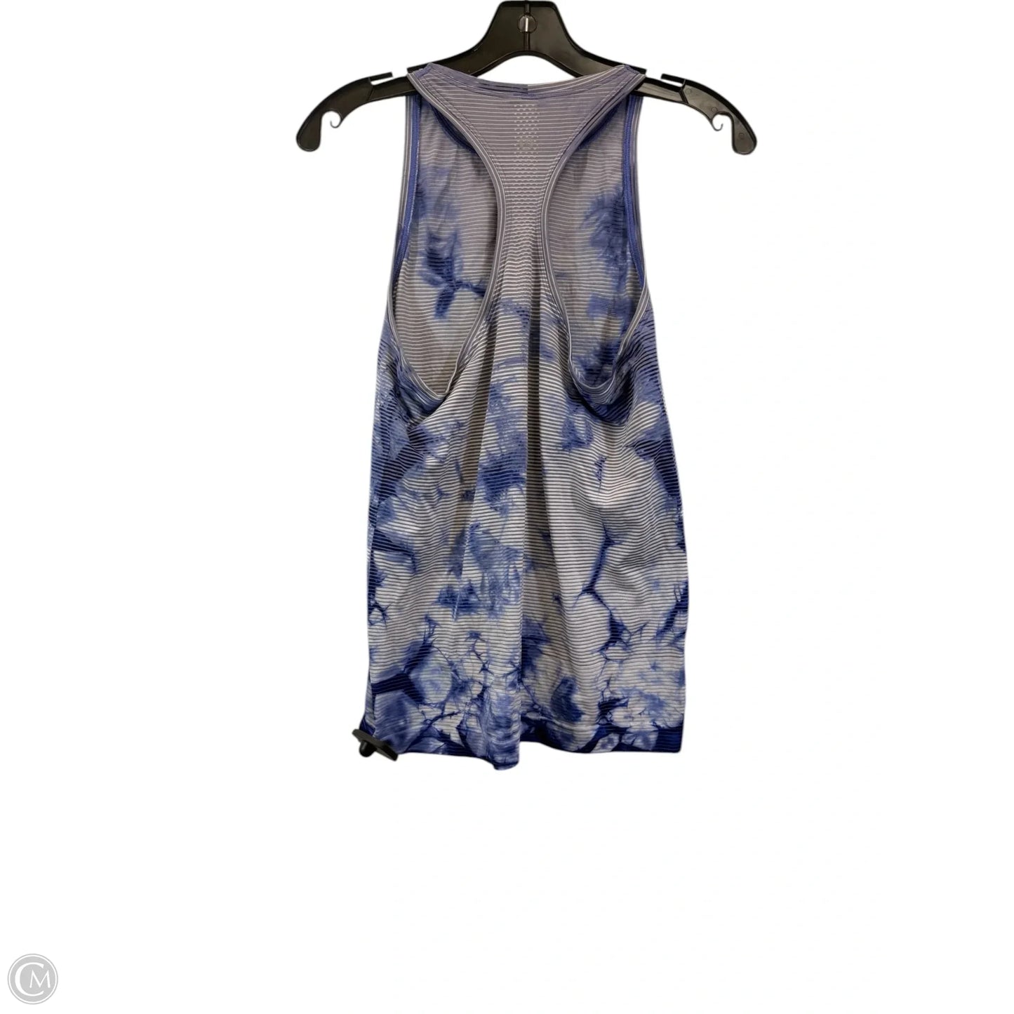 Athletic Tank Top By Lululemon In Blue & White, Size: 8