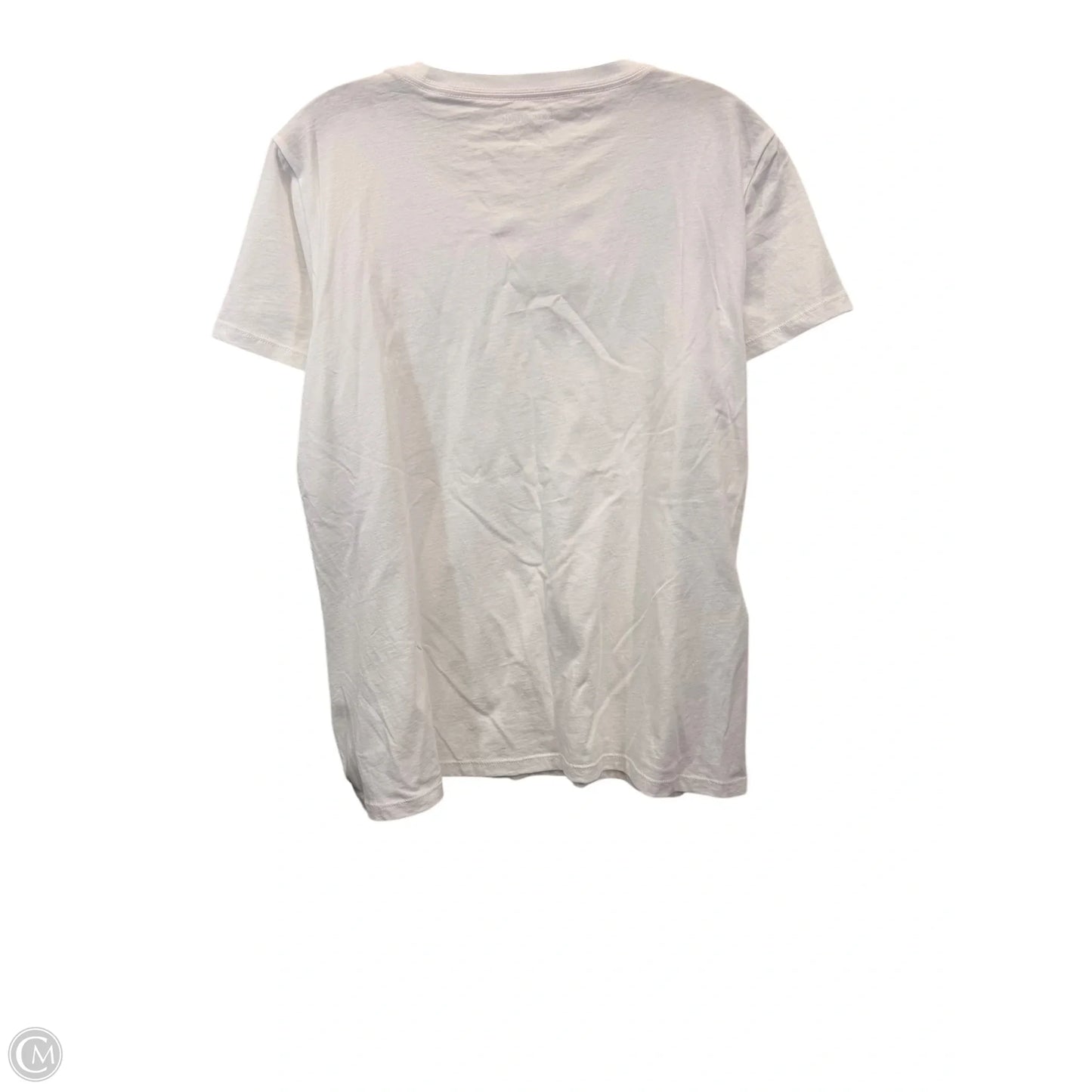 Top Short Sleeve Designer By Kate Spade In Blue & White, Size: Xl