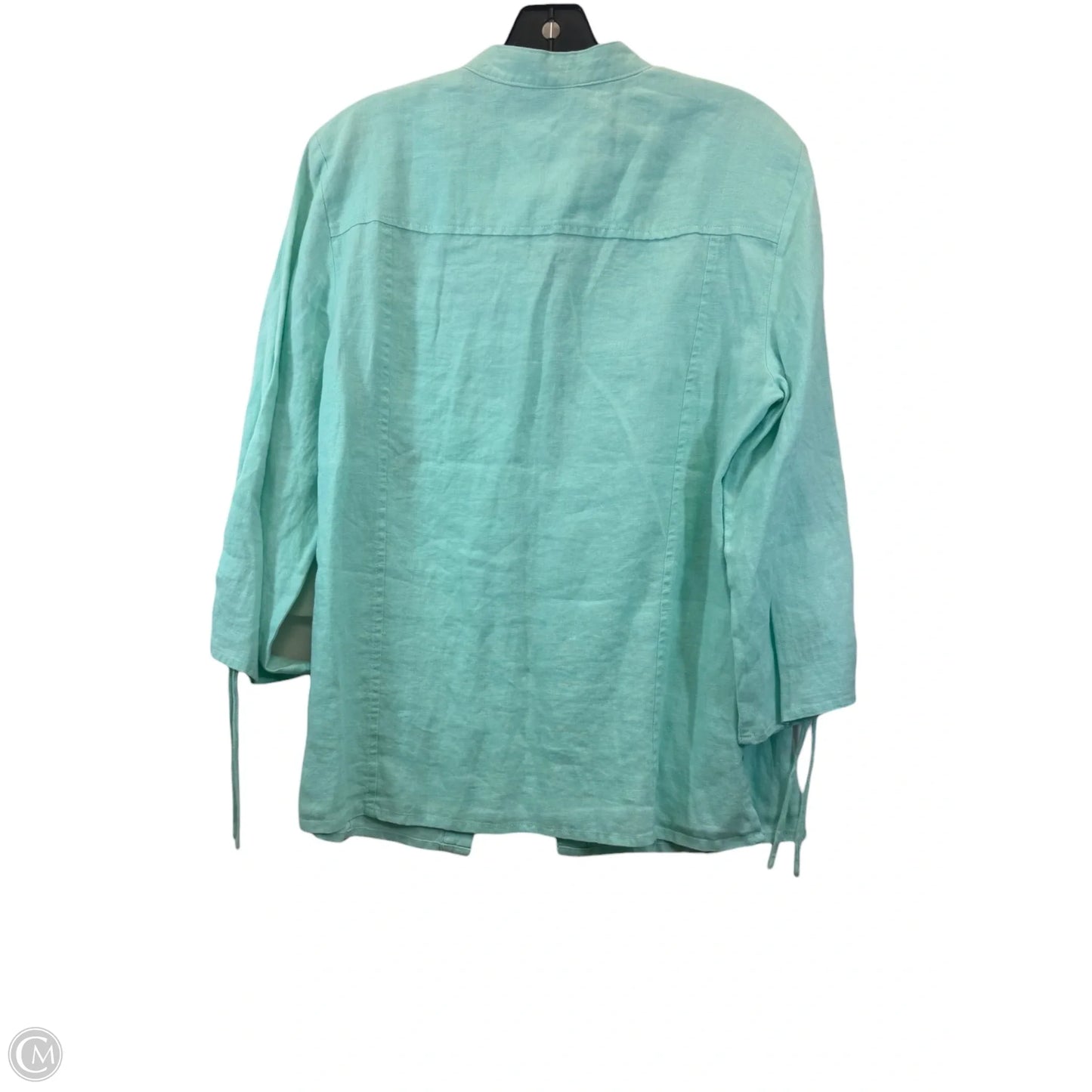 Top 3/4 Sleeve By Jm Collections In Blue, Size: Xl