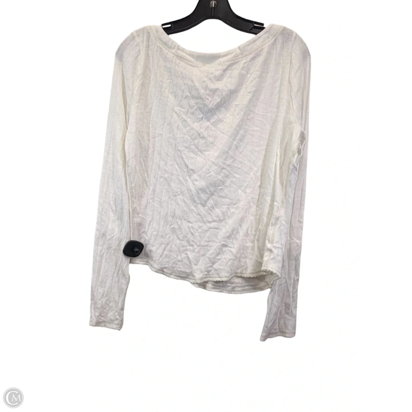 Top Long Sleeve By Free People In Ivory, Size: Xl