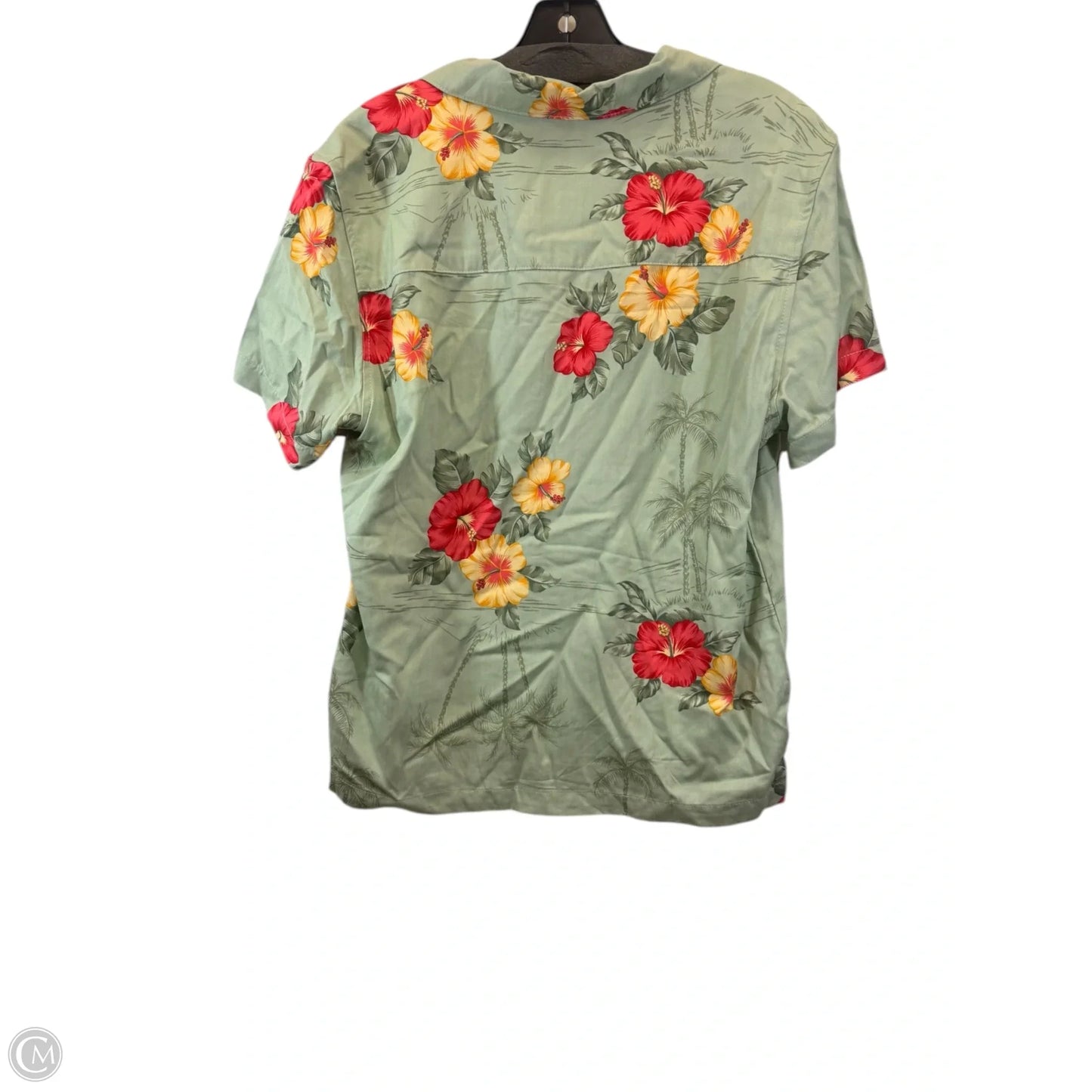 Top Short Sleeve By Havana Jack In Green, Size: L