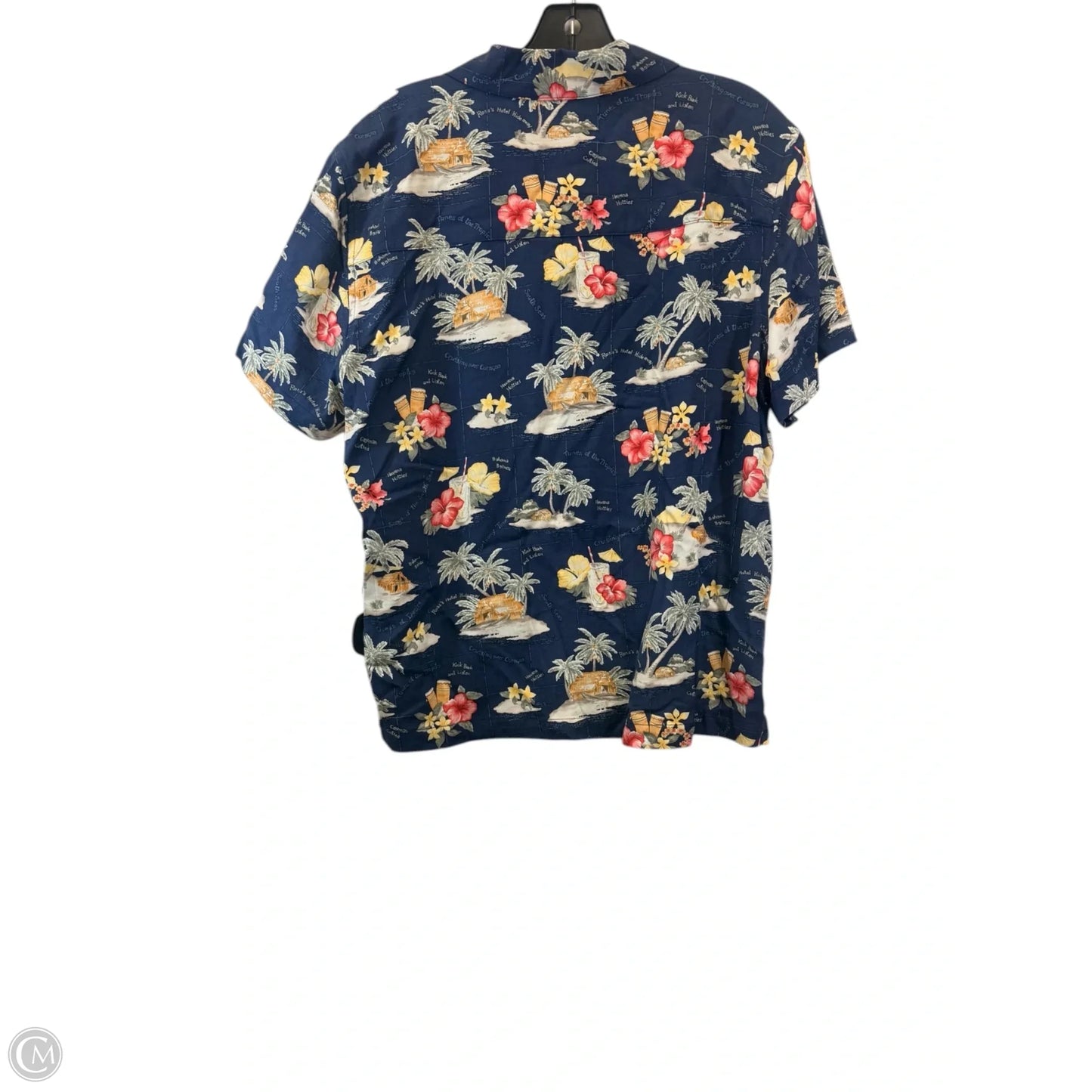 Top Short Sleeve By Havana Jack In Navy, Size: L