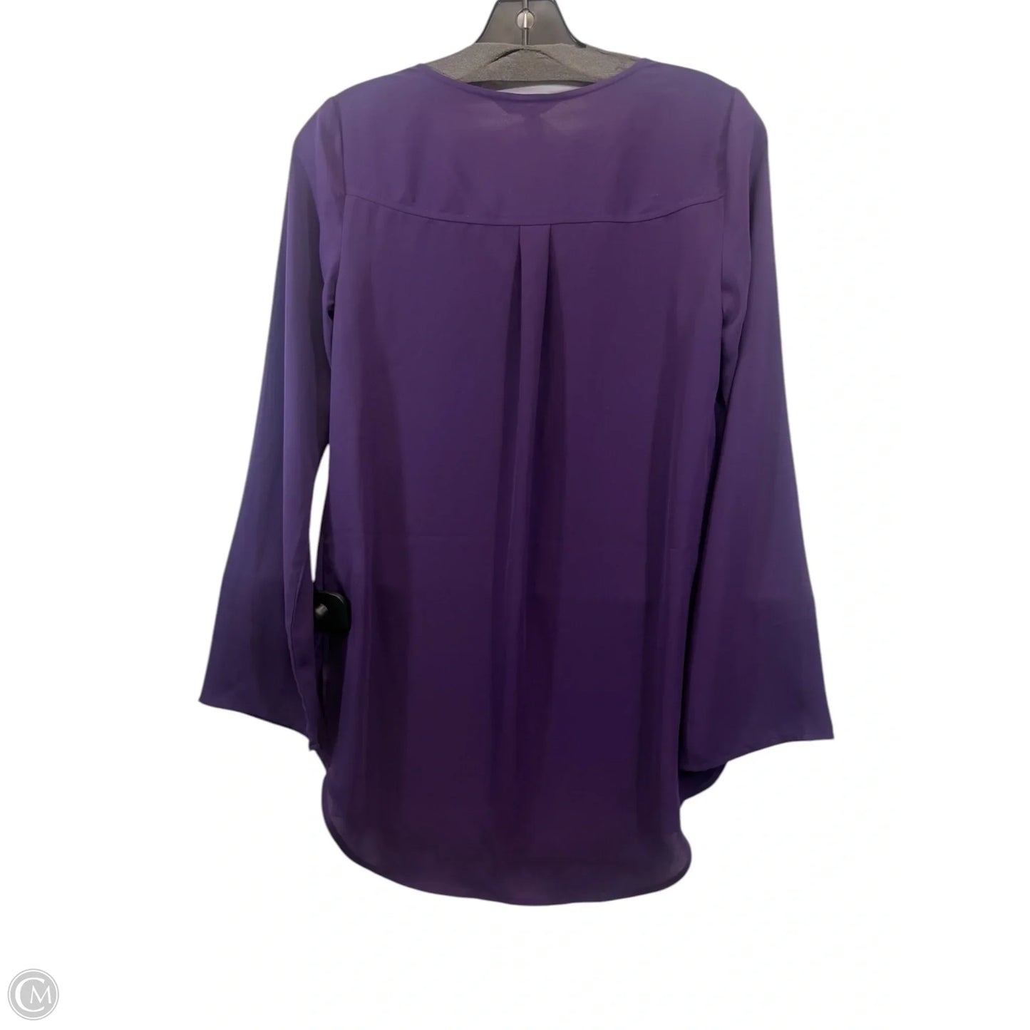 Top 3/4 Sleeve By Express In Purple, Size: Xs