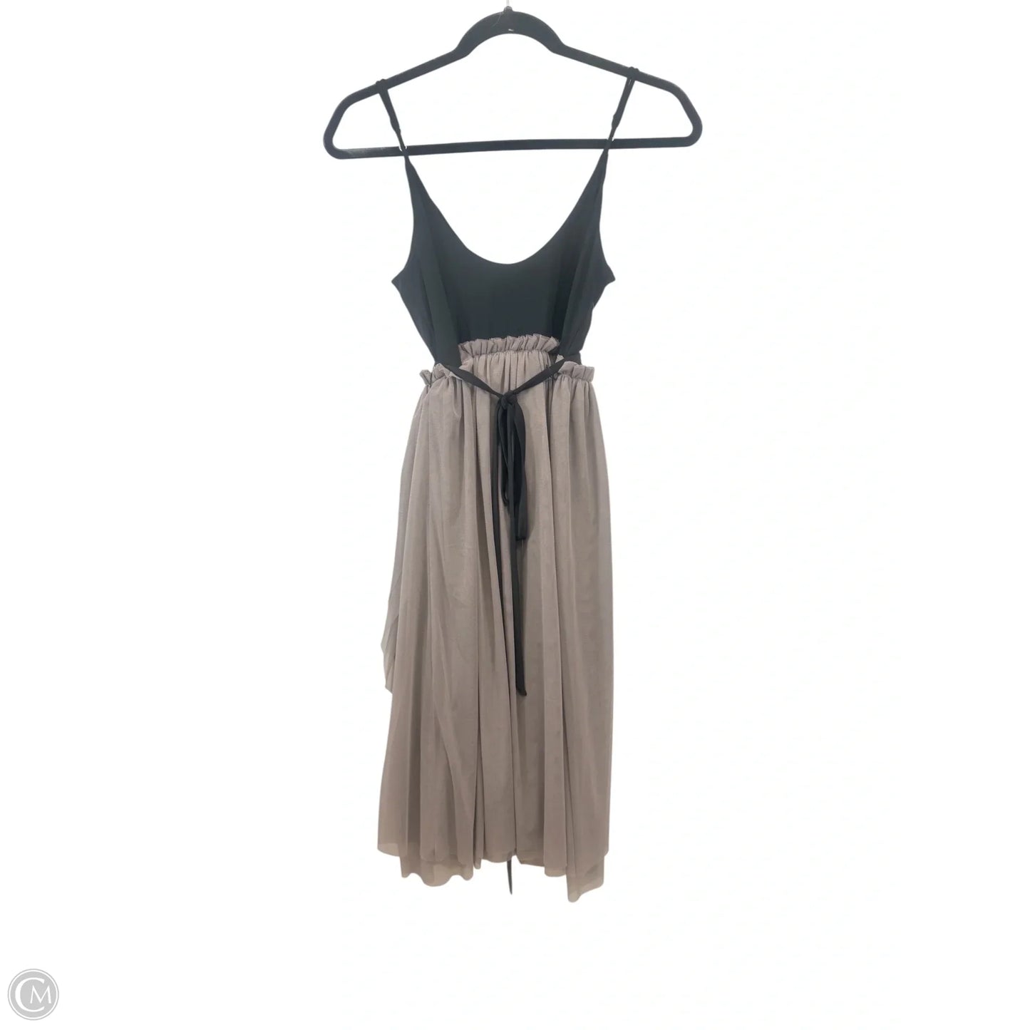 Dress Casual Midi By Leith In Black & Brown, Size: Xs