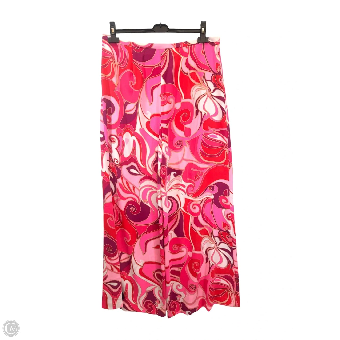 Pants Wide Leg By Trina Turk In Pink & White, Size: 14