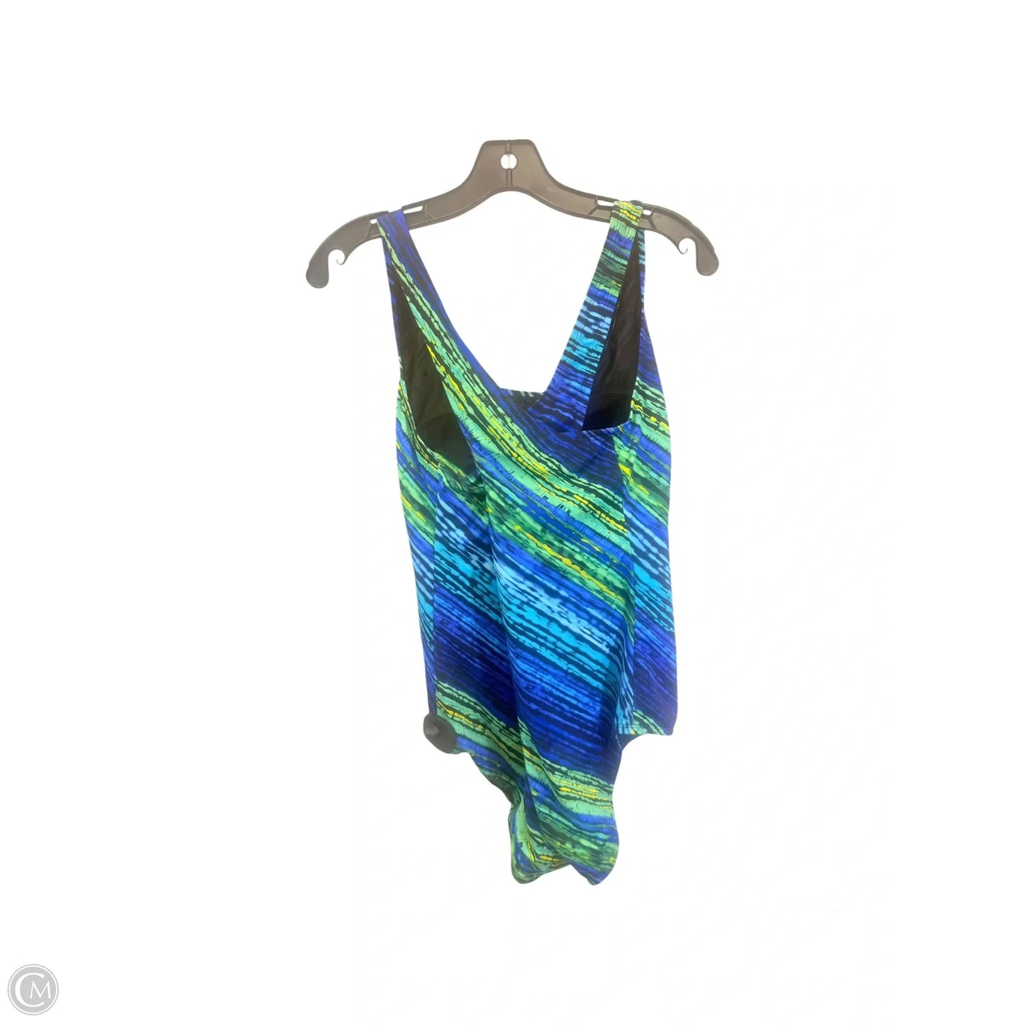 Swimsuit By Swimsuits For All In Blue & Green, Size: 2x