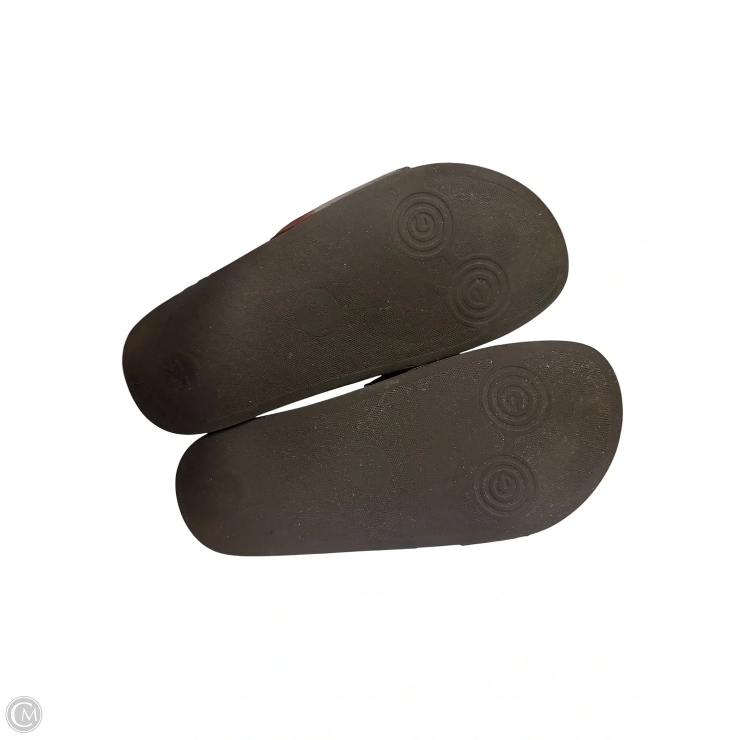 Sandals Luxury Designer By Gucci In Black & White, Size: 7