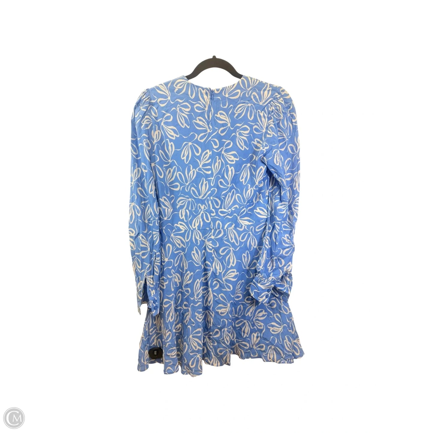Dress Casual Short By Ted Baker In Blue & Cream, Size: Xs