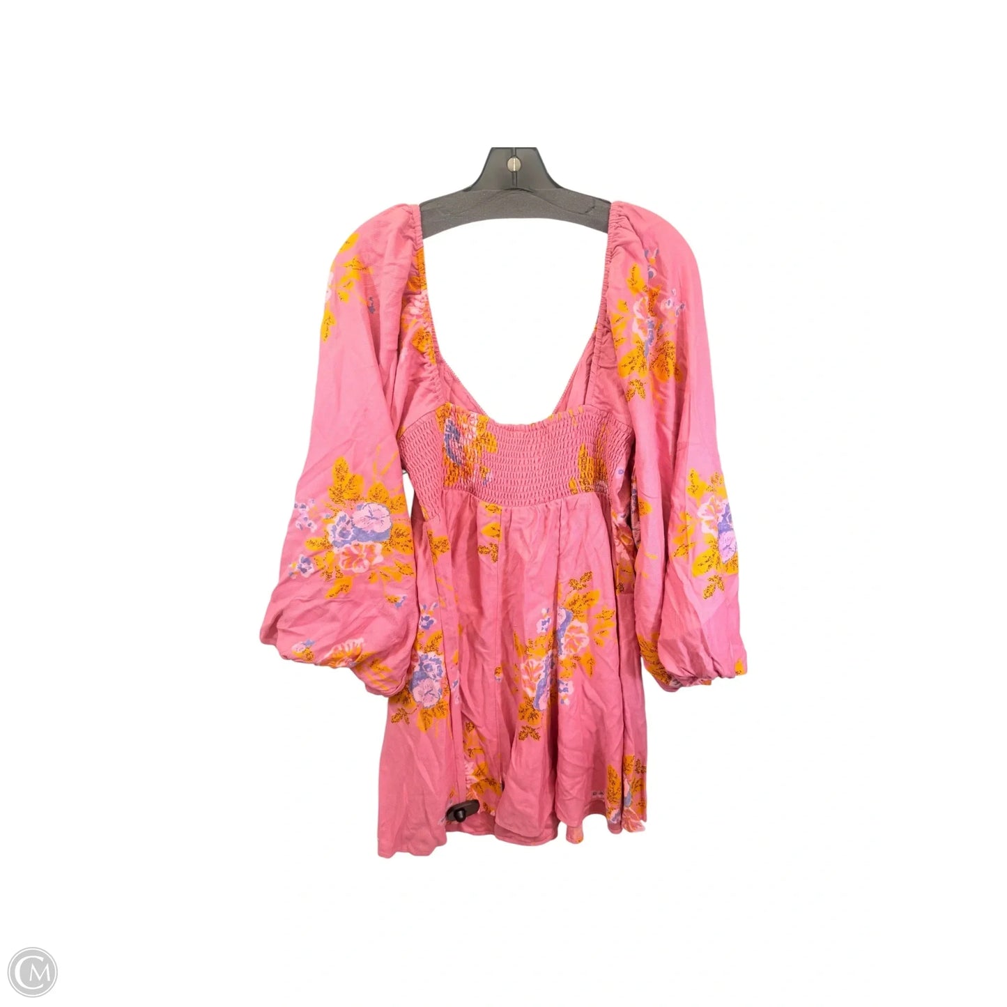 Dress Casual Short By Free People In Pink & Yellow, Size: M