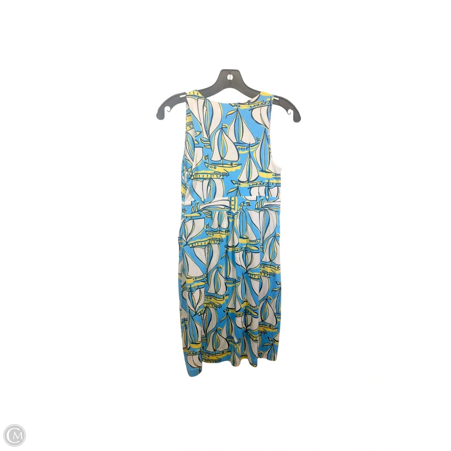 Dress Designer By Lilly Pulitzer In Blue & Yellow, Size: Xs