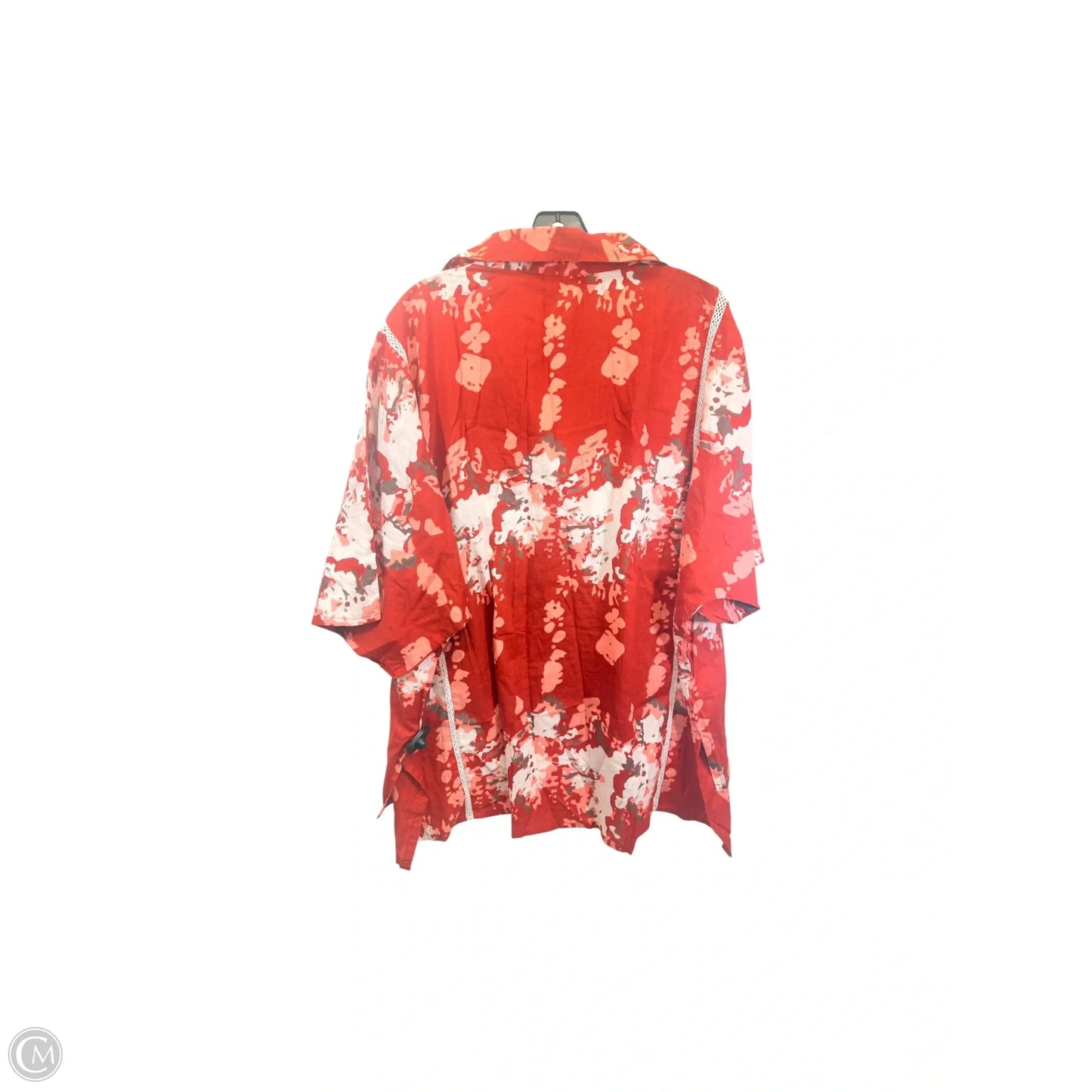 Swimwear Cover-up By Sanskruti Homes In Orange & White, Size: 3x