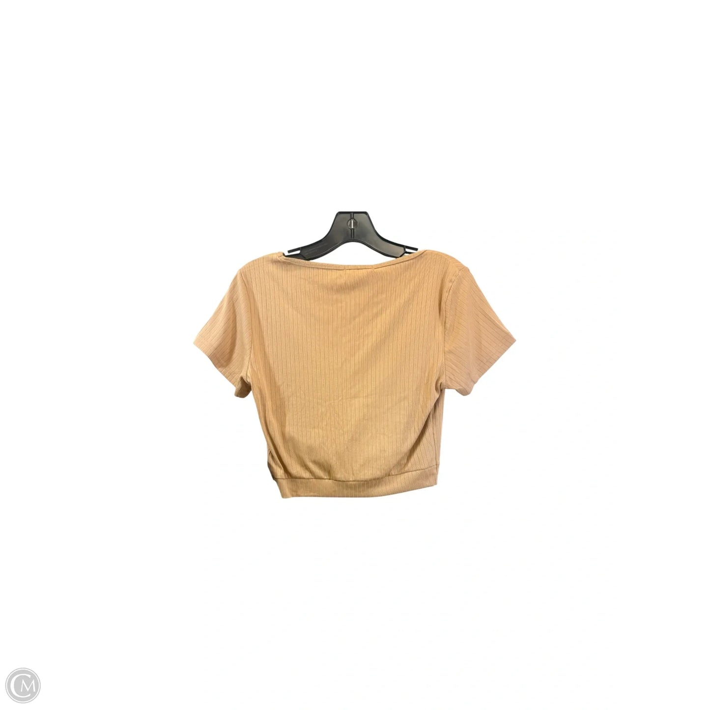 Top Short Sleeve By Ekouaer In Tan, Size: M