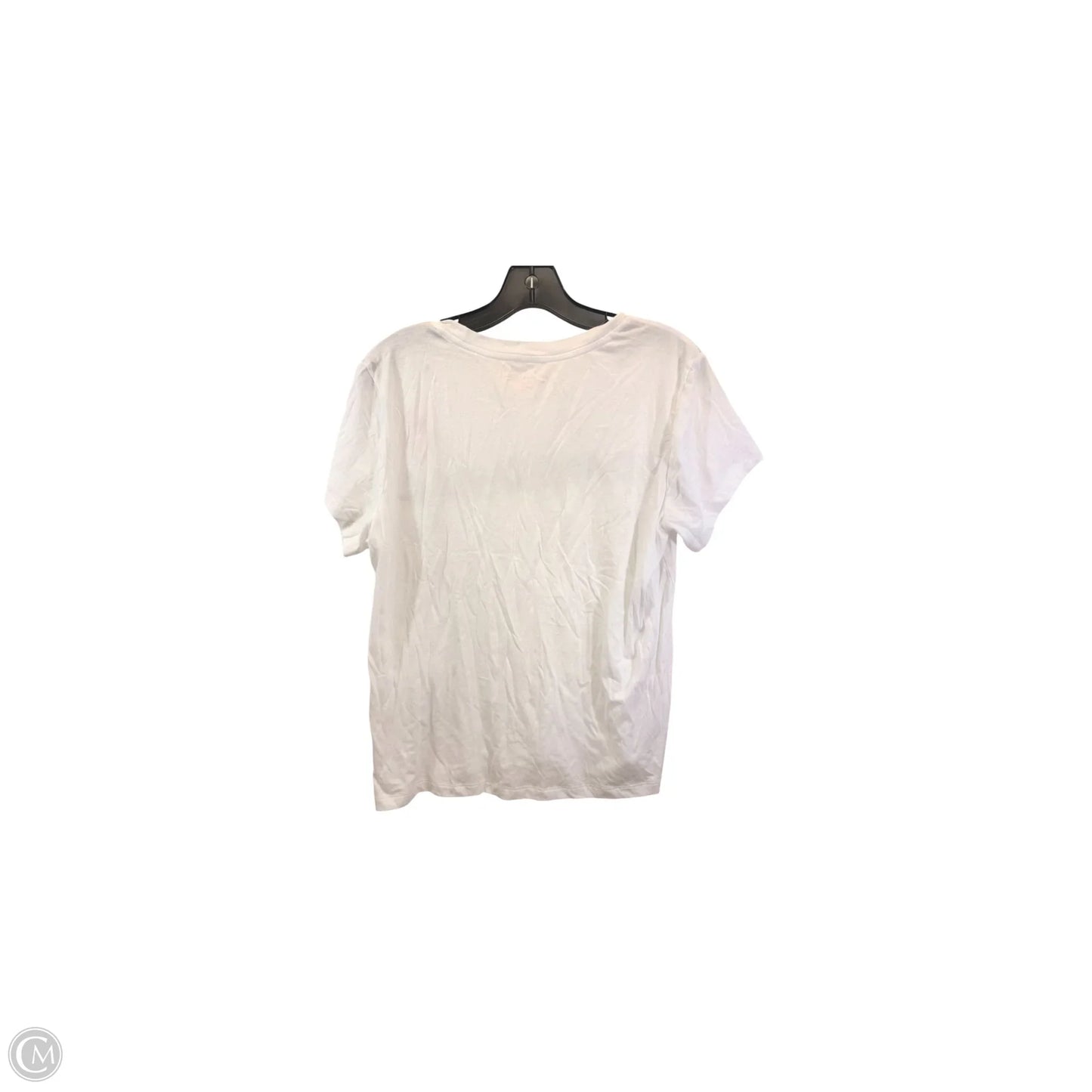 Top Short Sleeve Basic By Victorias Secret In Black & White, Size: L