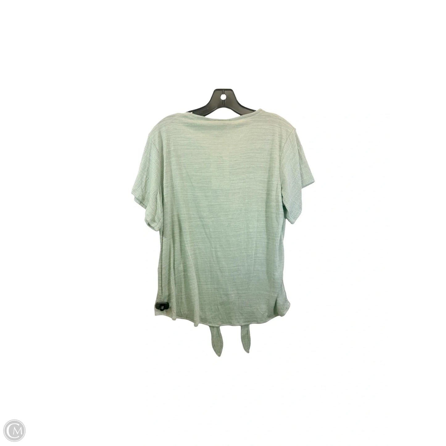 Top Short Sleeve By Weatherproof In Green, Size: L