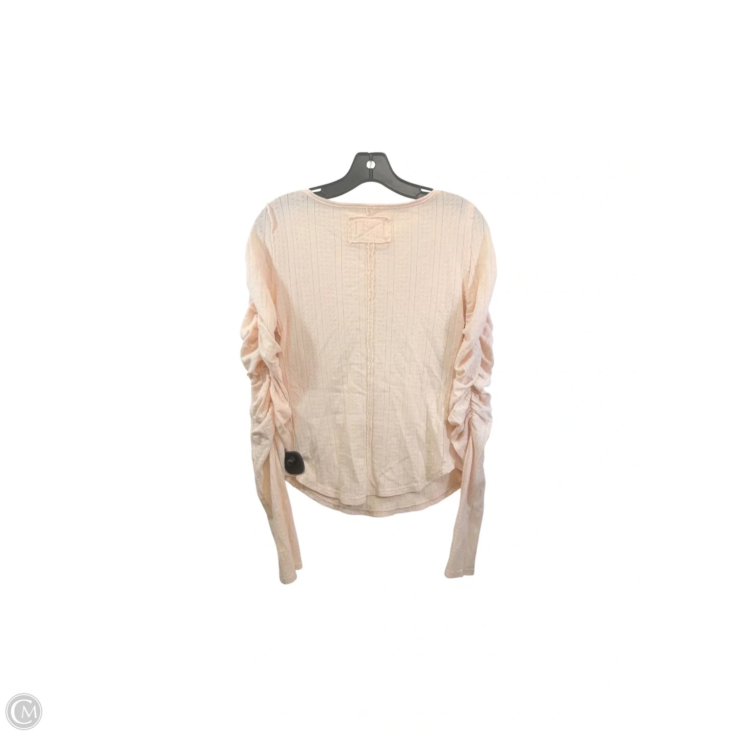Top Long Sleeve By Free People In Peach, Size: M