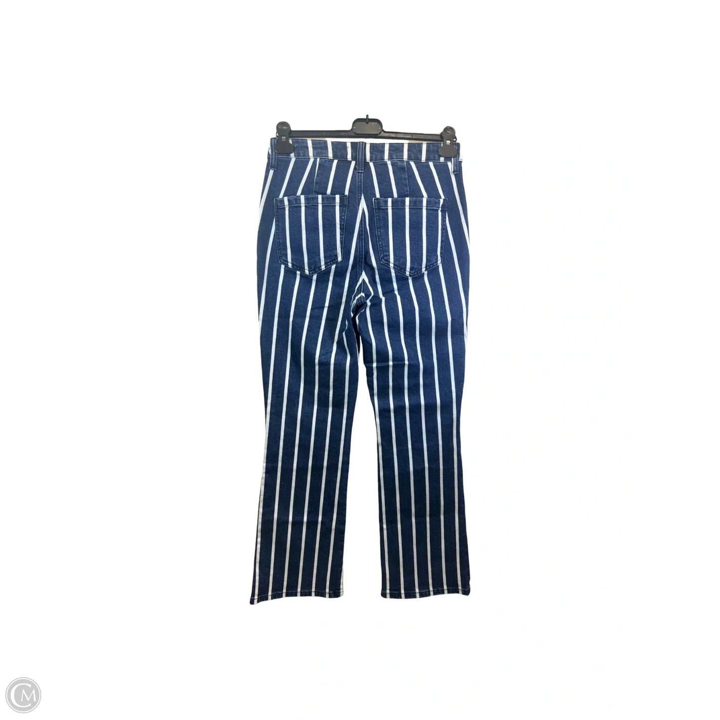 Jeans Flared By Kut In Blue & White, Size: 2