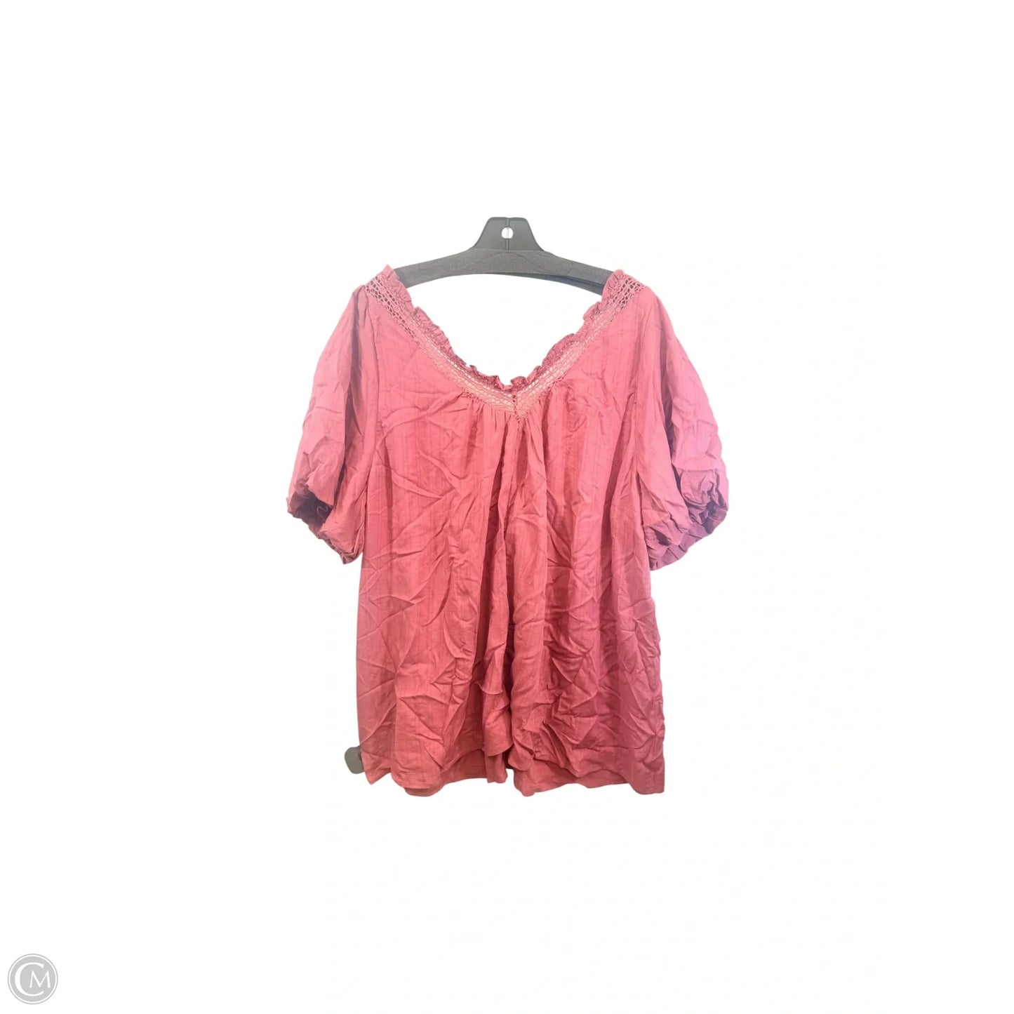 Top Short Sleeve By Torrid In Pink, Size: 1x