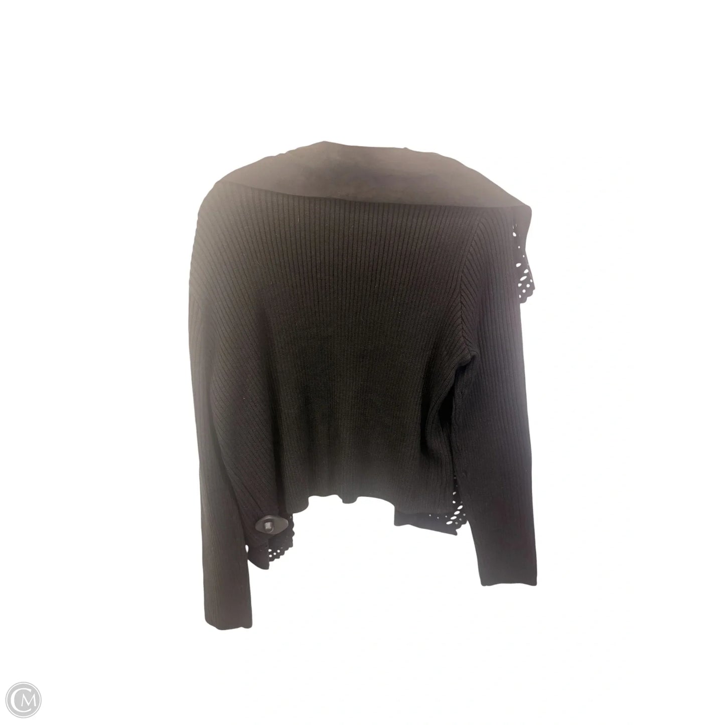 Sweater Cardigan By Jones New York In Black, Size: Xl