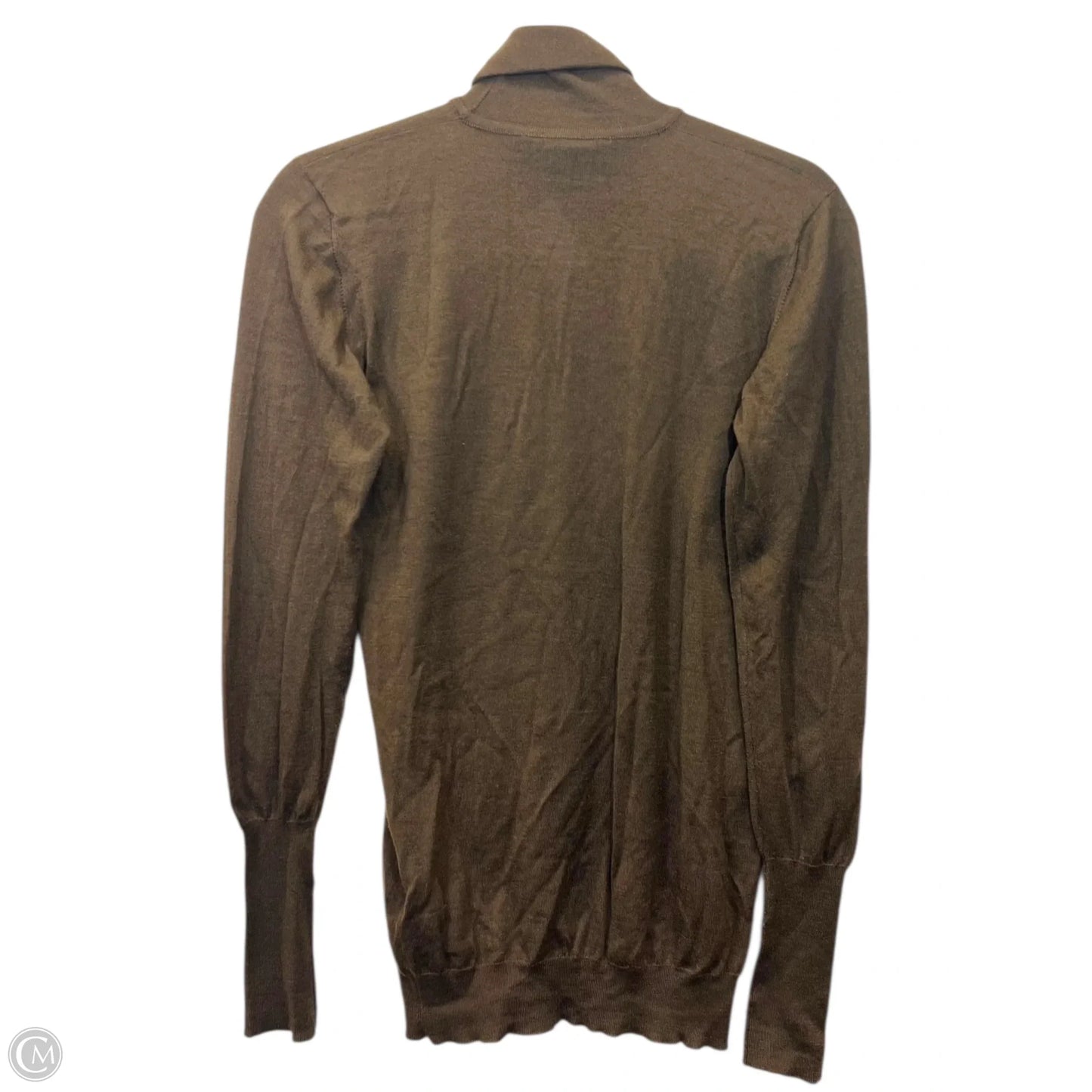 Top Long Sleeve Luxury Designer By Chanel In Brown, Size: S