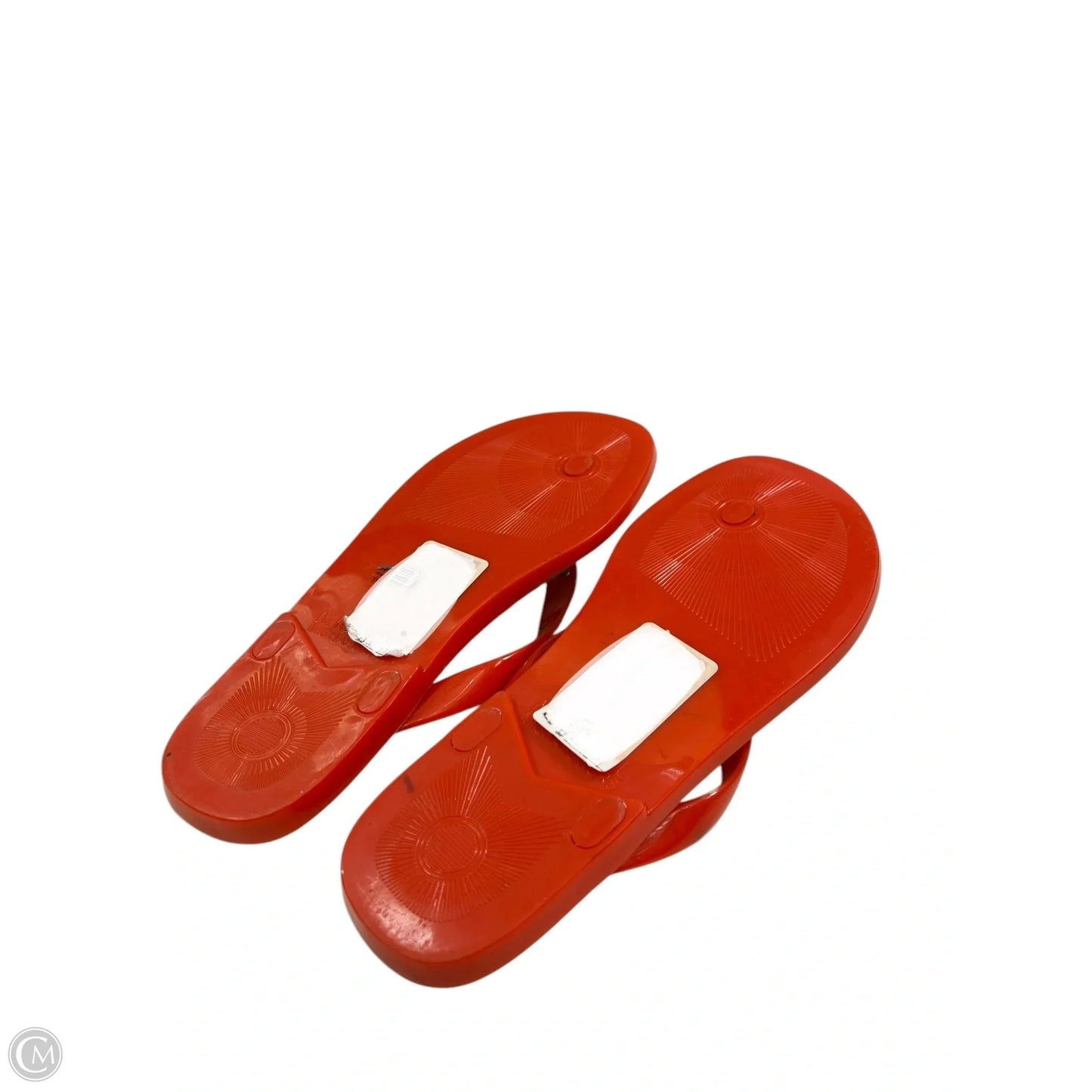 Sandals Flip Flops By Michael Kors In Orange, Size: 7.5