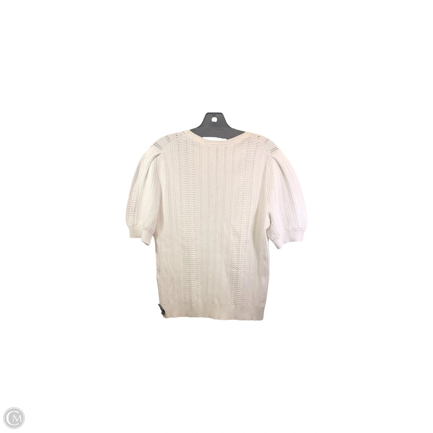 Top Short Sleeve By White House Black Market In White, Size: L