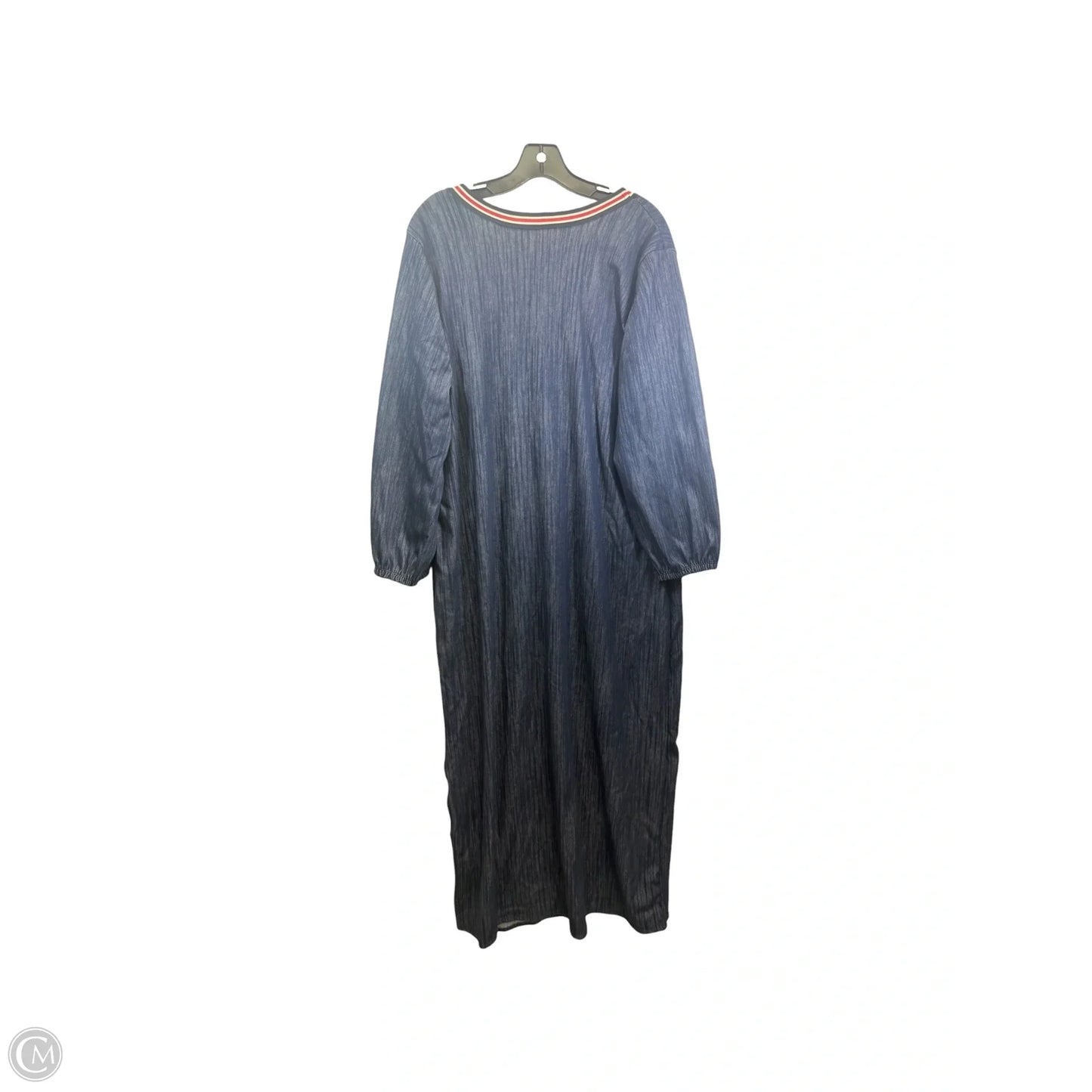 Dress Casual Maxi By Ashley Stewart In Blue Denim, Size: 3x