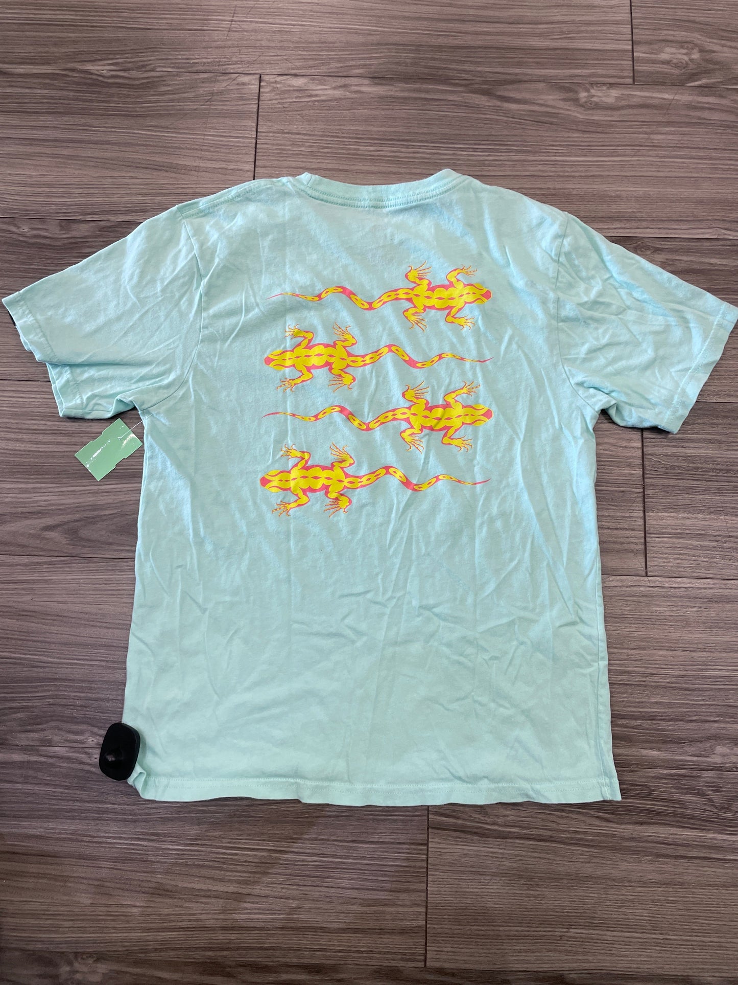 Green & Pink Top Short Sleeve Vans, Size Xl