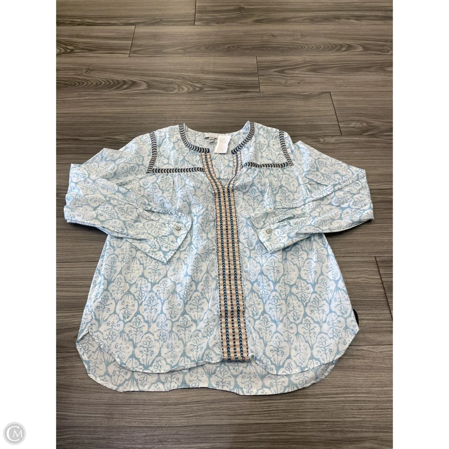 Top Long Sleeve By J. Crew In Blue, Size: 2