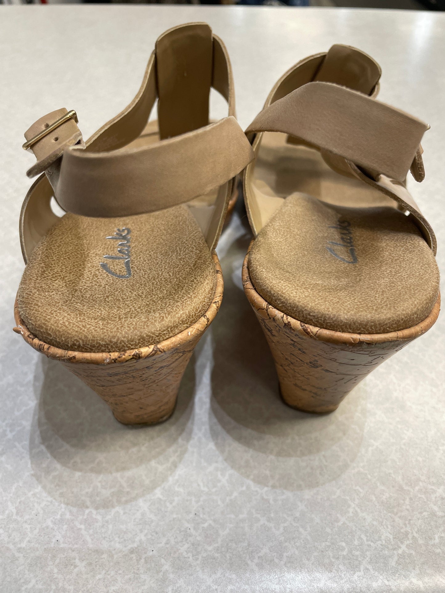 Sandals Heels Block By Clarks Size: 11