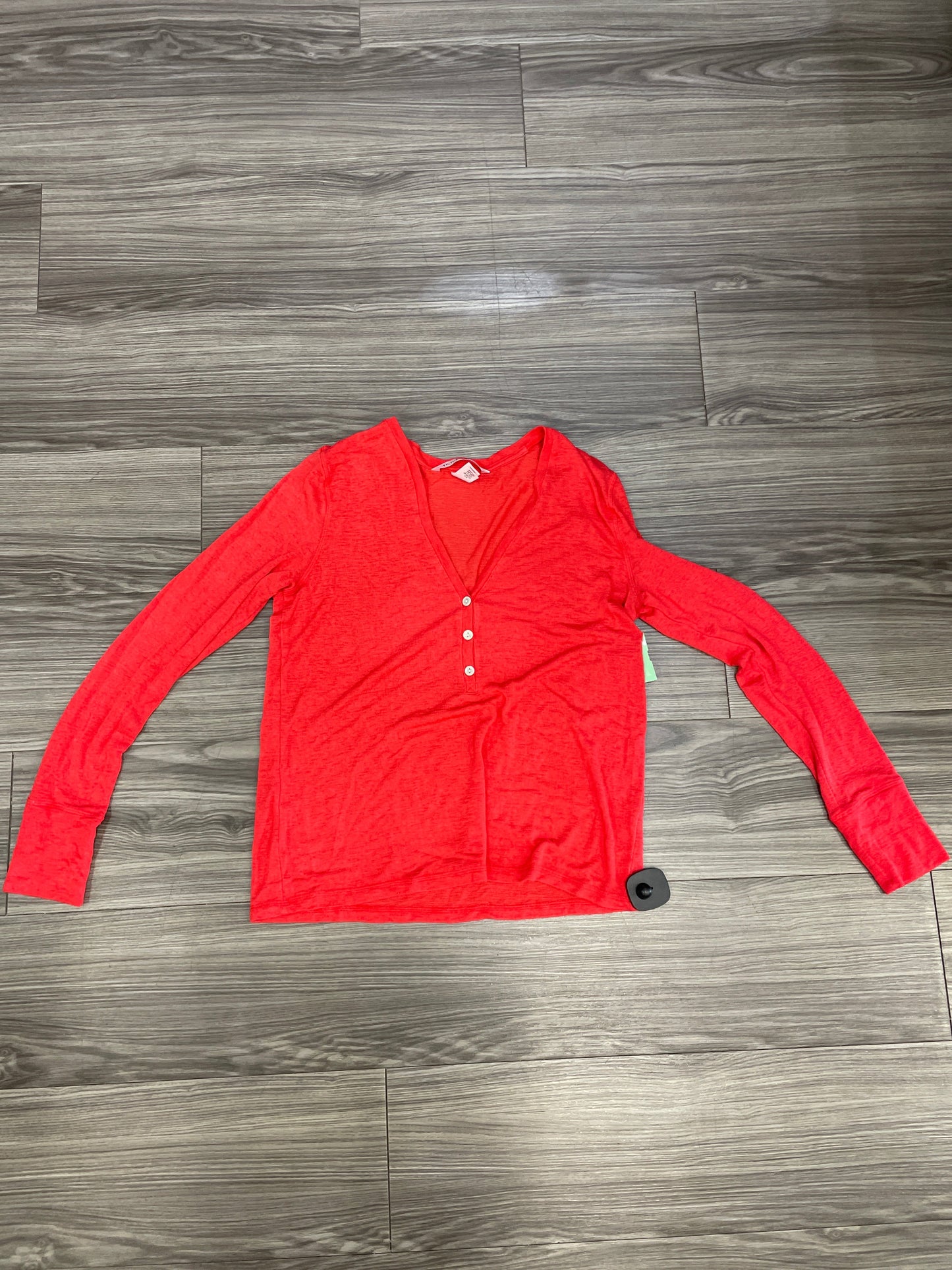Red Top Long Sleeve Victorias Secret, Size Xs
