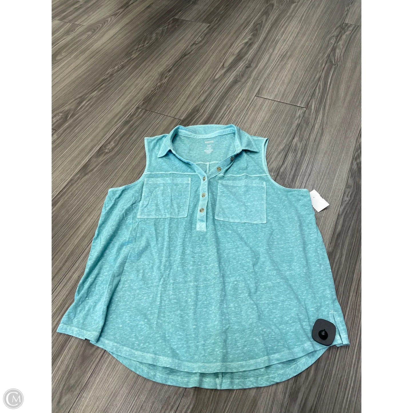 Blouse Sleeveless By Sonoma In Teal, Size: 2x